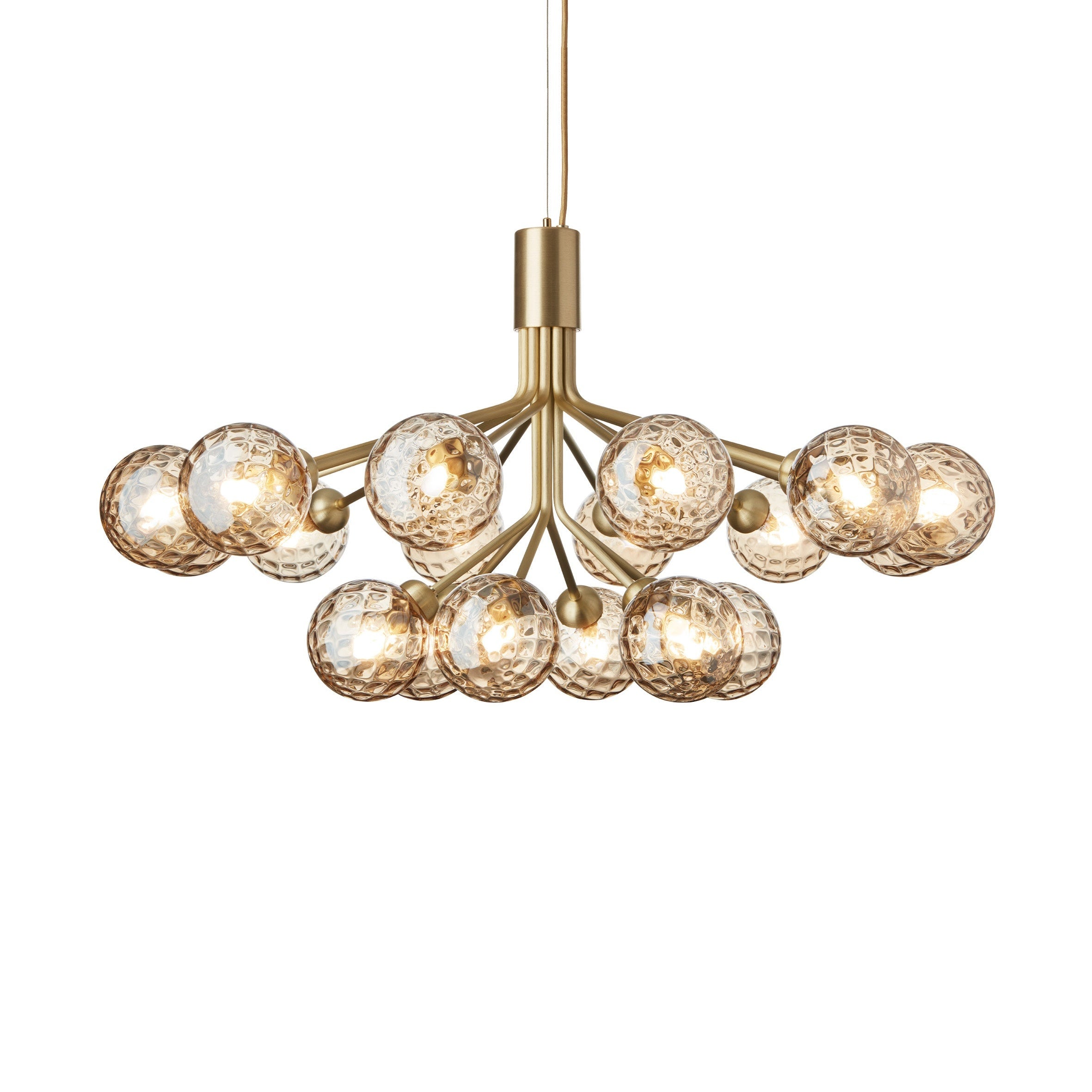 APIALES 18 Brass Chandelier with Gold Glass [Antonina] [Amelia spr]