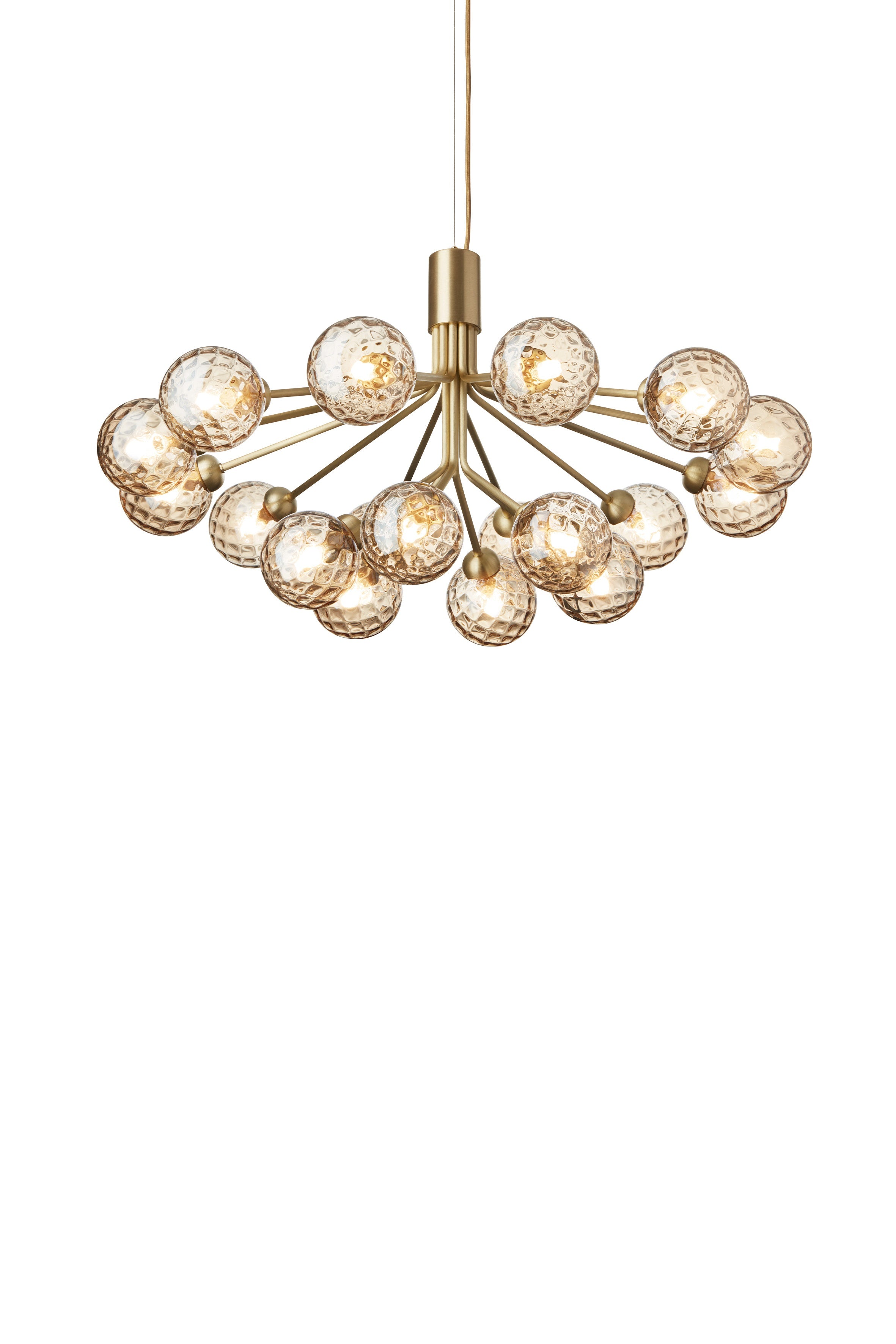 APIALES 18 Brass Chandelier with Gold Glass [Antonina] [Amelia spr]