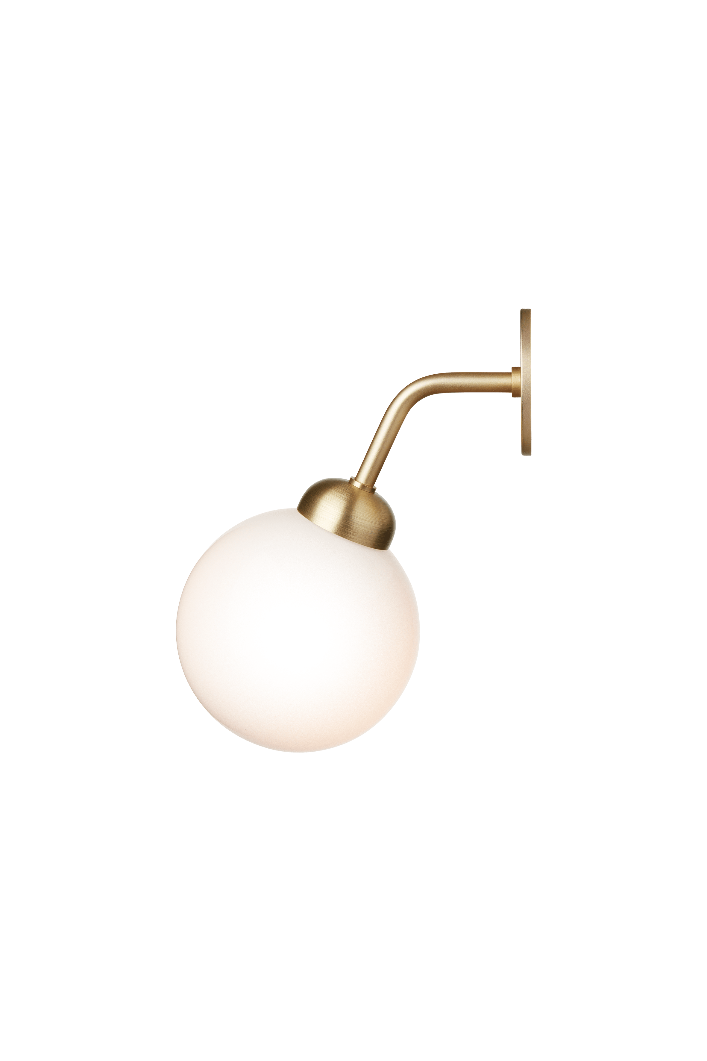 APIALES Wall Lamp in Brass with Opal Glass