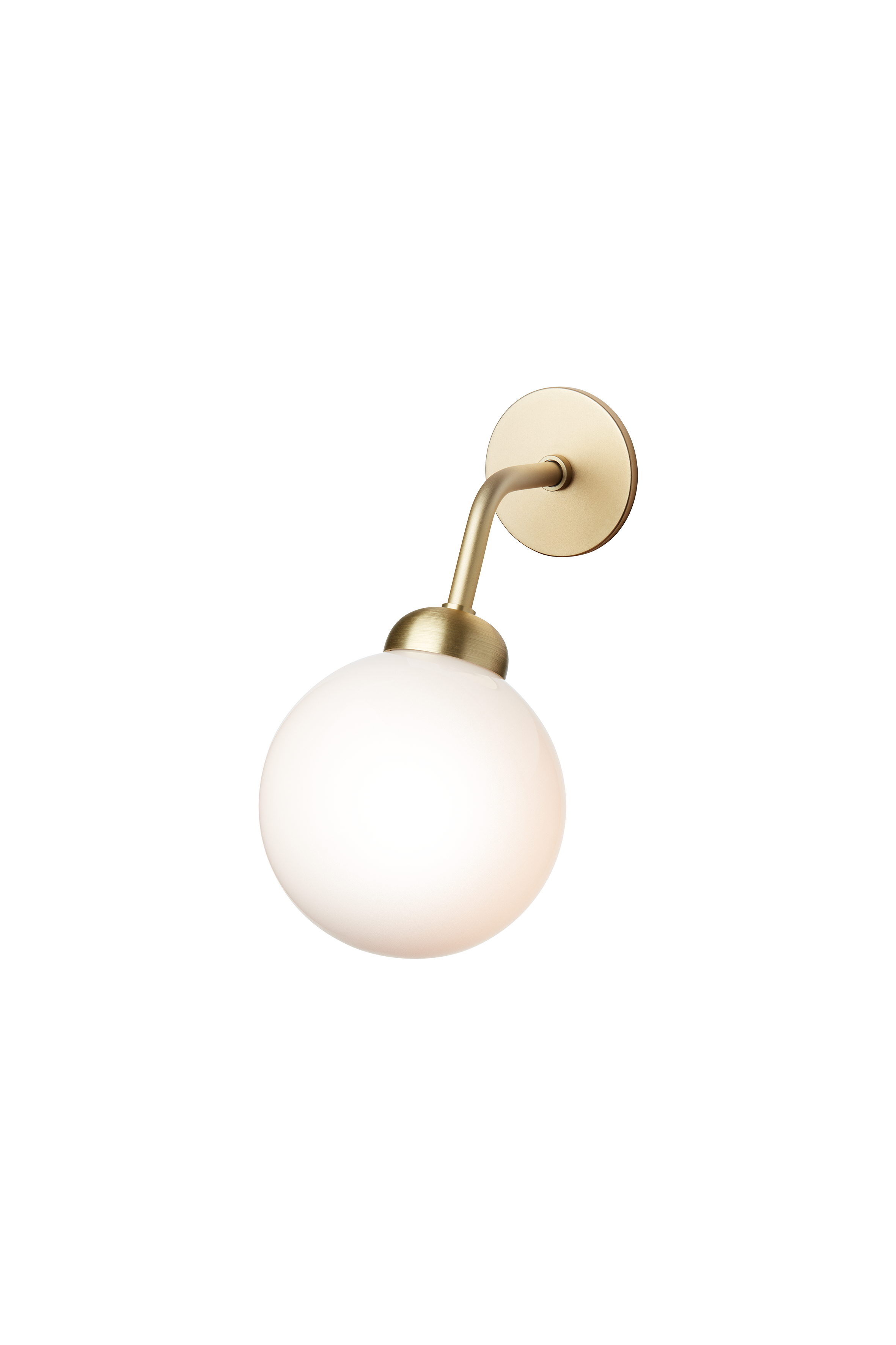 APIALES Wall Lamp in Brass with Opal Glass