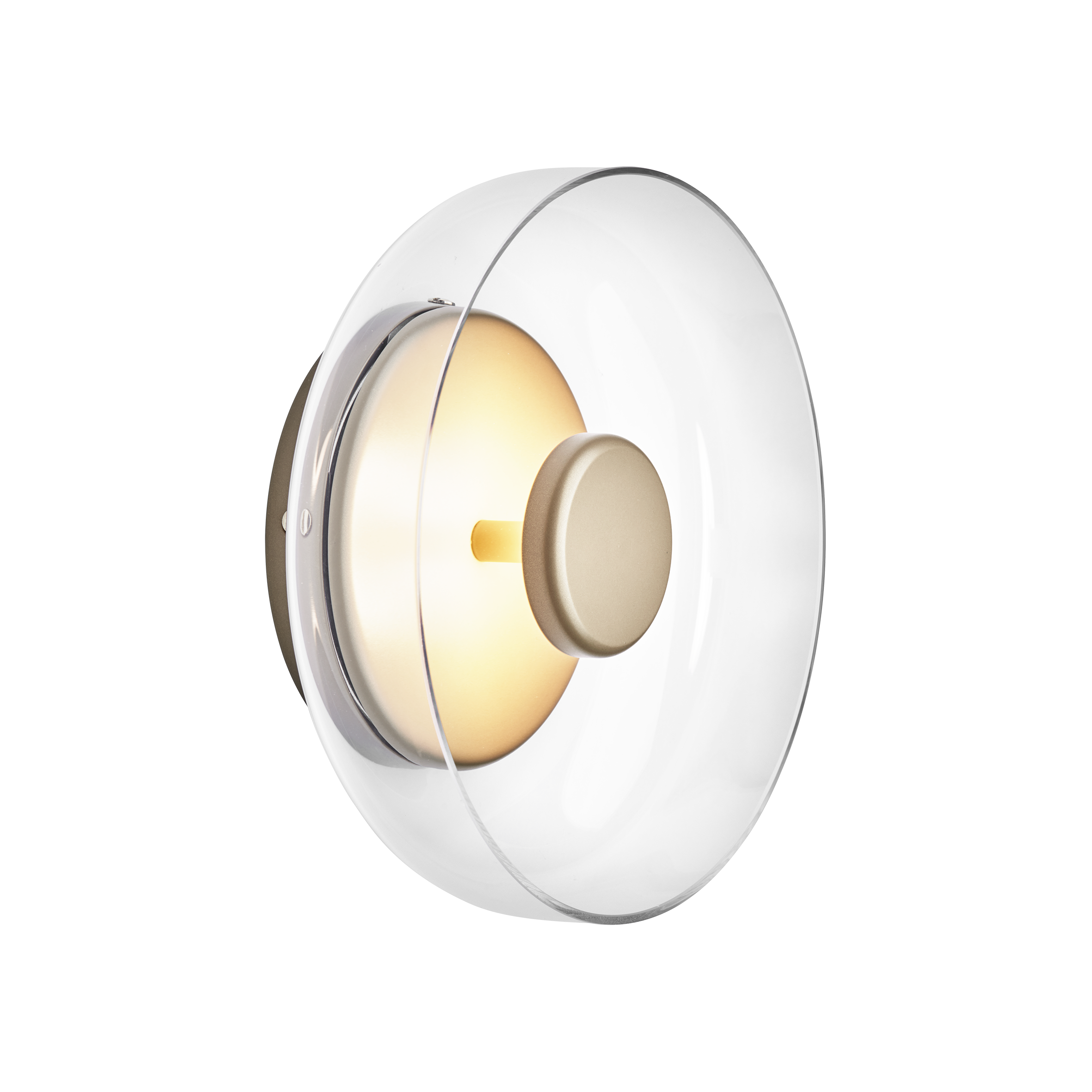 BLOSSI Wall Lamp in Gold with Transparent Glass [Antonina] [Amelia spr]