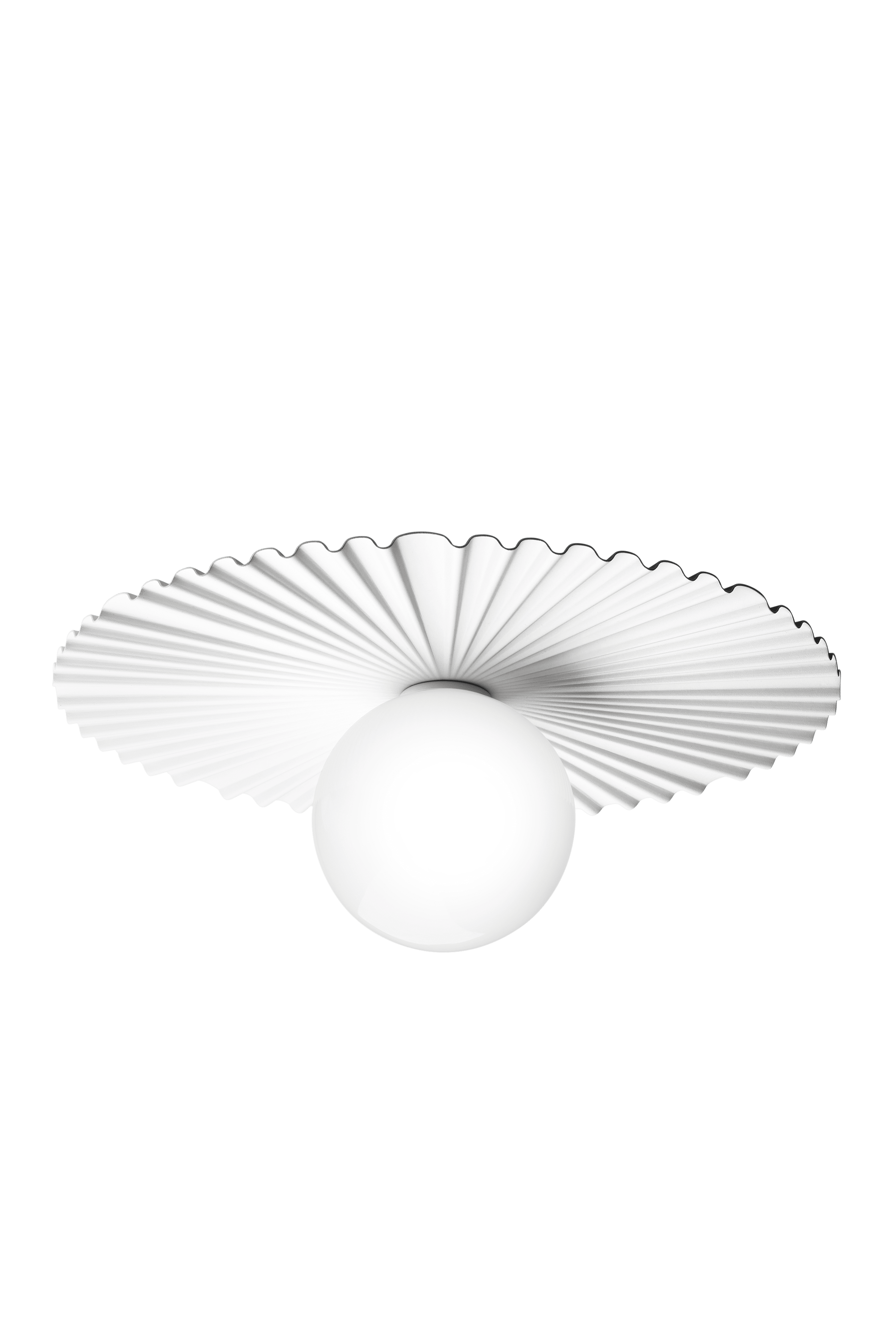 LIILA MUUSE Wall Lamp in White with Opal Glass