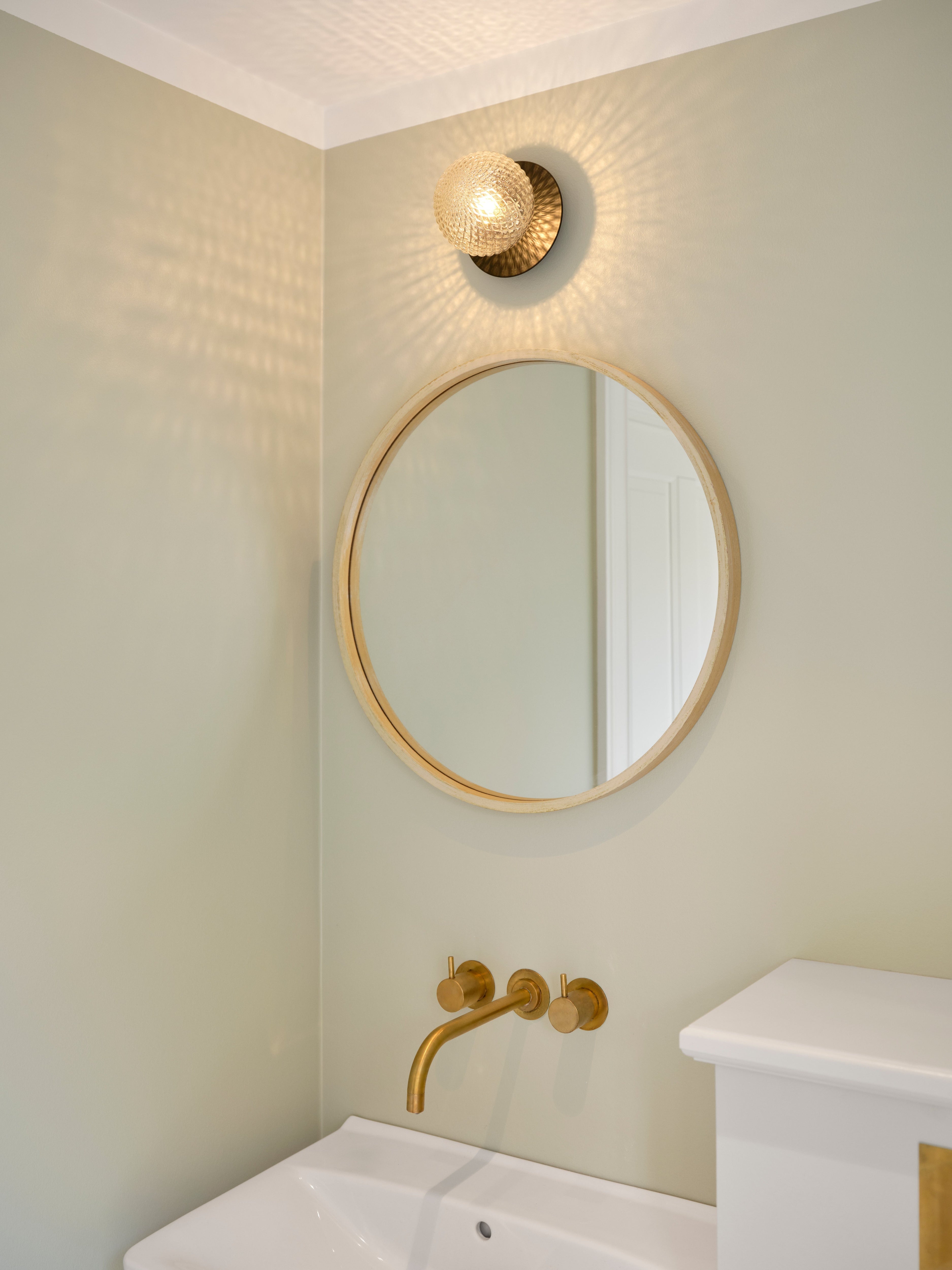 LIILA Black Recessed Wall Sconce with Transparent Glass