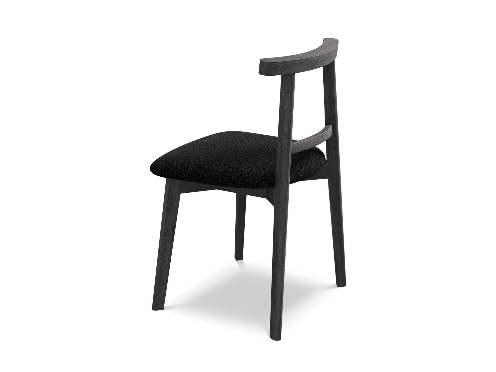 OHELO Chair in Black Boucle with Black Beech Base