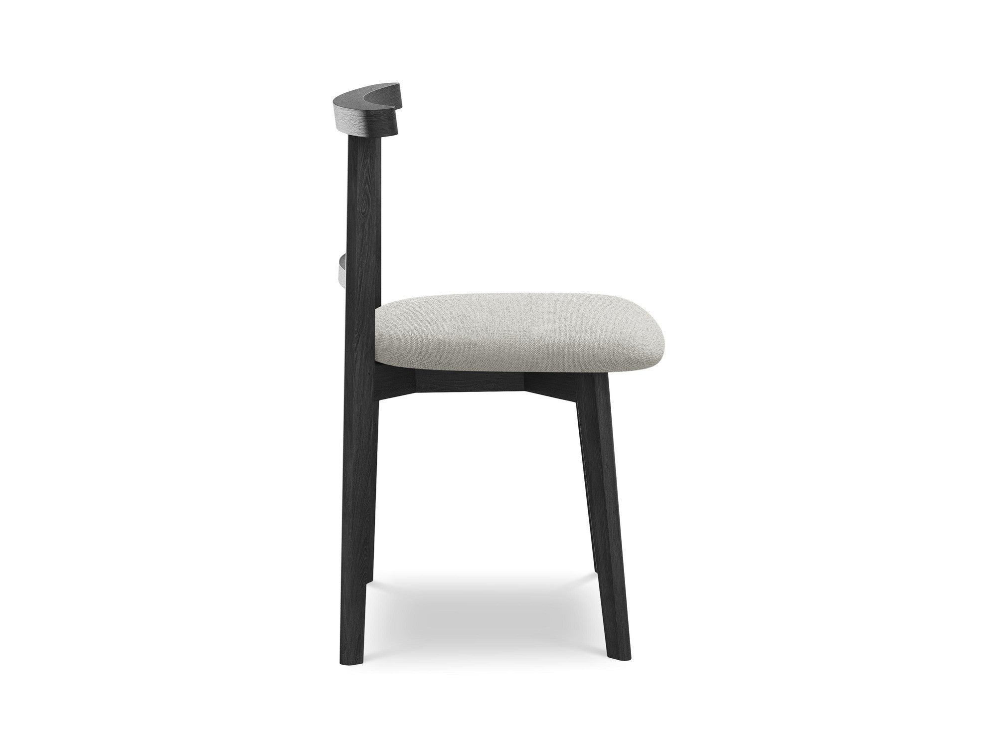 OHELO Chair Light Gray with Black Beech Base