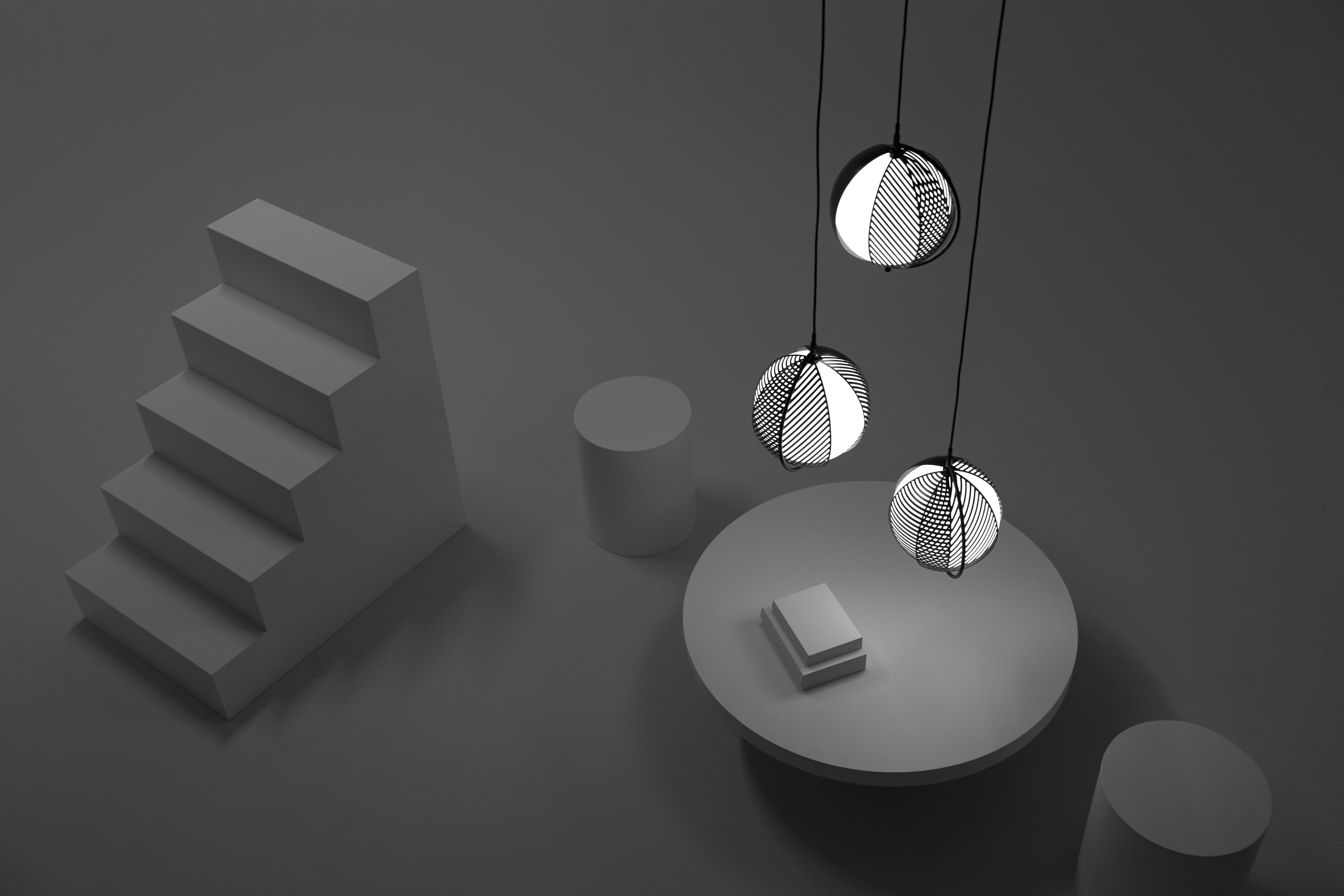 Kronleuchter MONDO TRIPLETTE schwarz