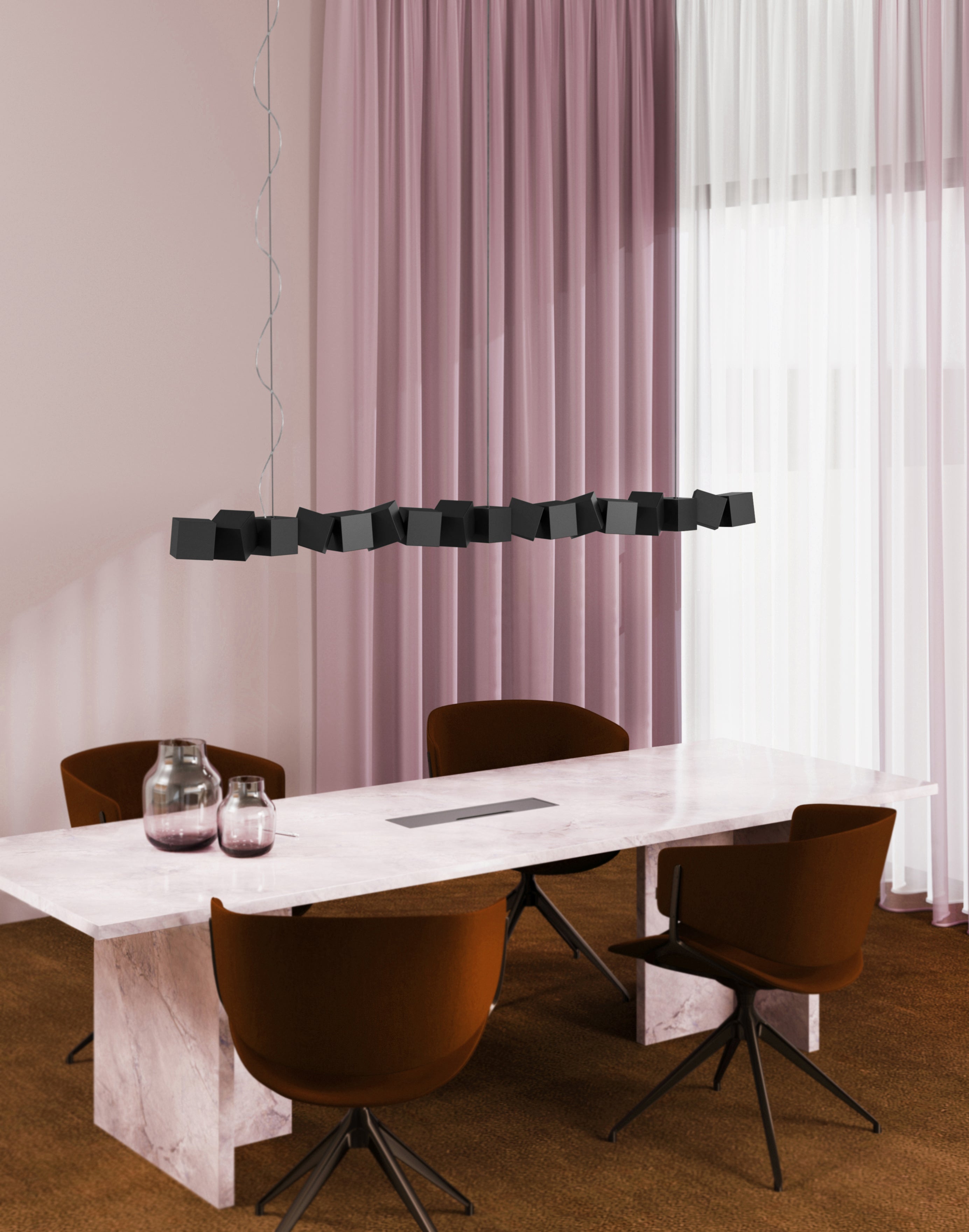 Pendelleuchte BLOCKCHAIN schwarz