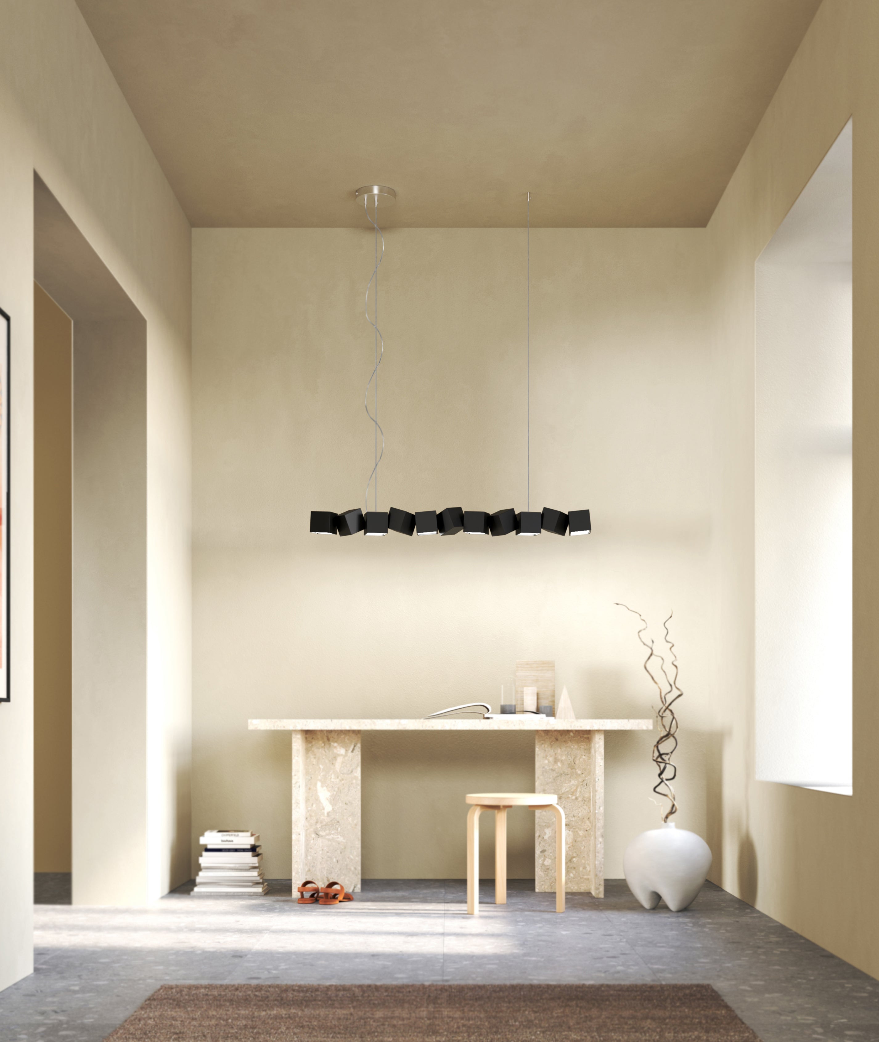 Pendelleuchte BLOCKCHAIN schwarz