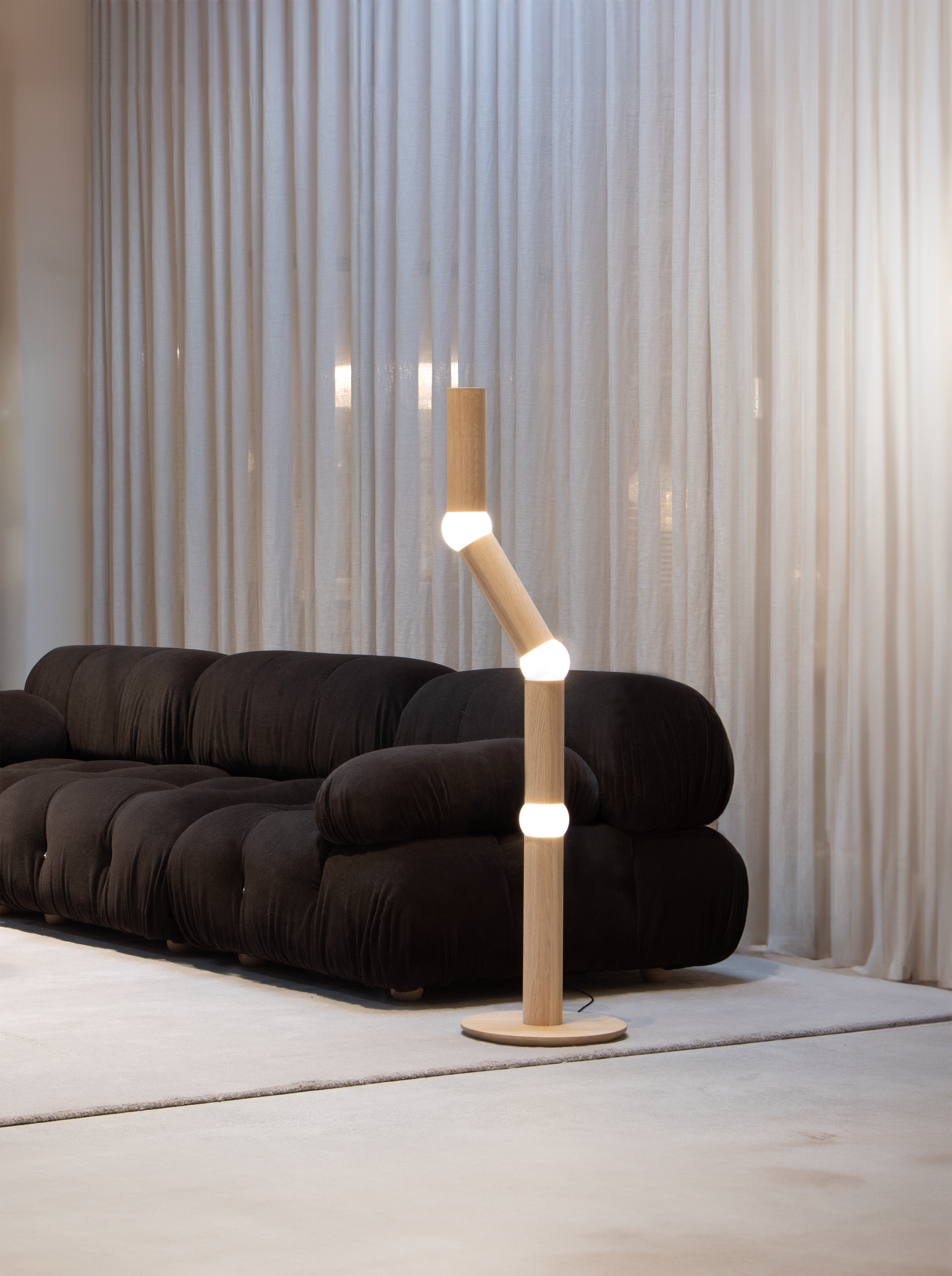 Stehlampe LIGHTBONE Eiche
