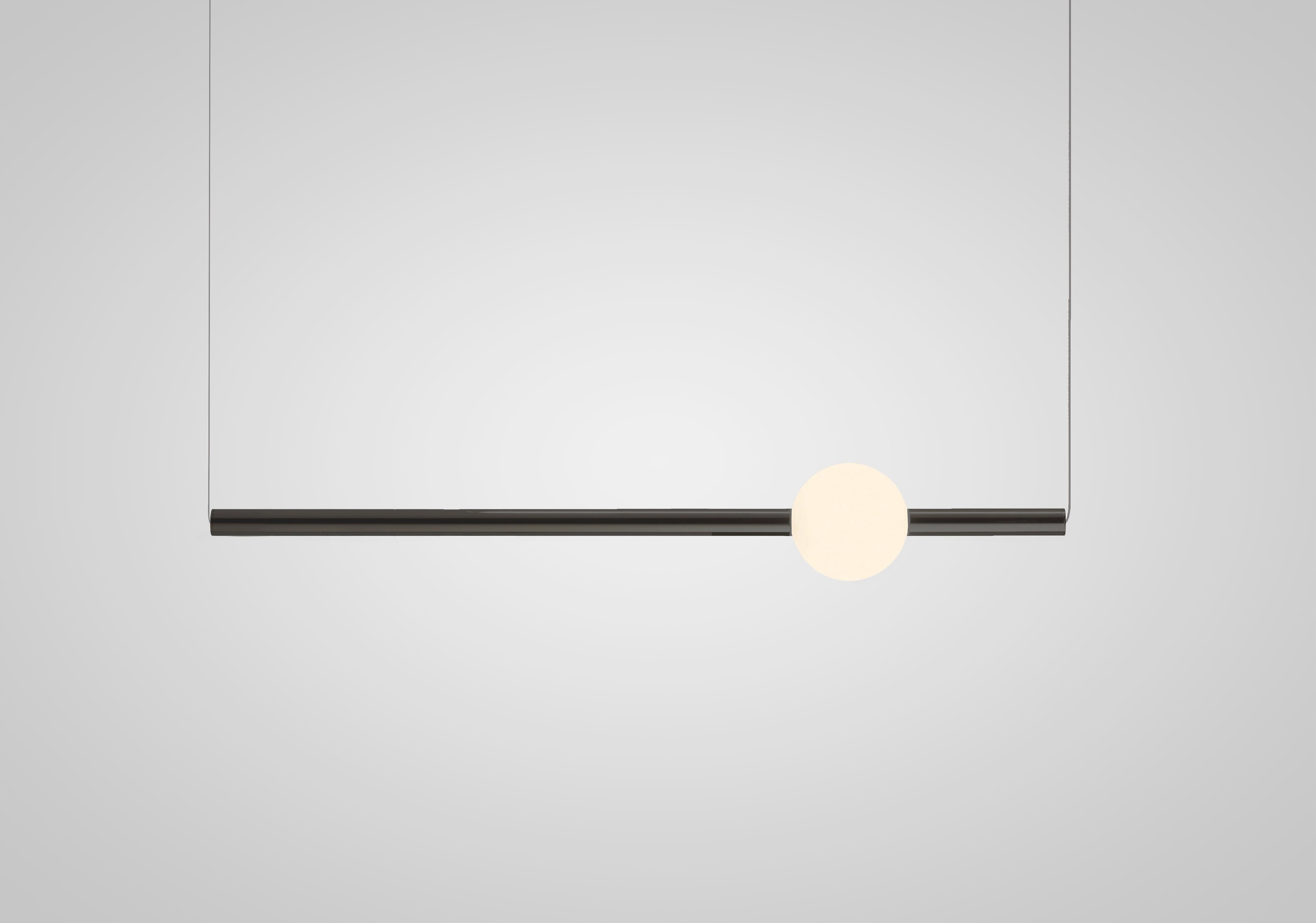 Lampa wisząca ORION GLOBE polerowany gunmetal