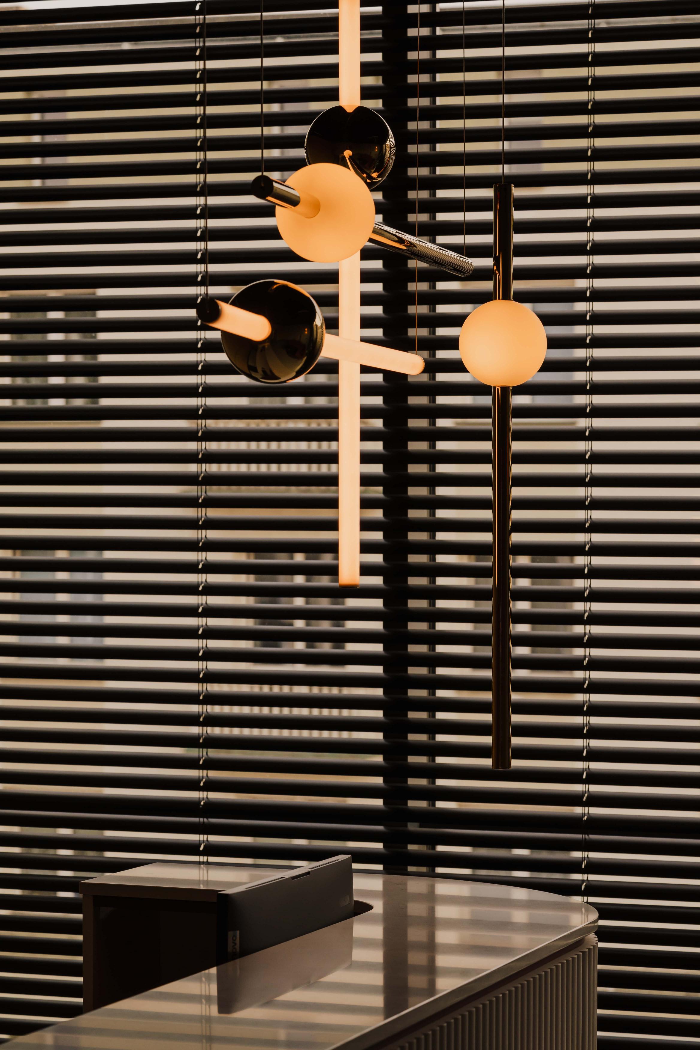 Lampa wisząca ORION GLOBE polerowany złoty