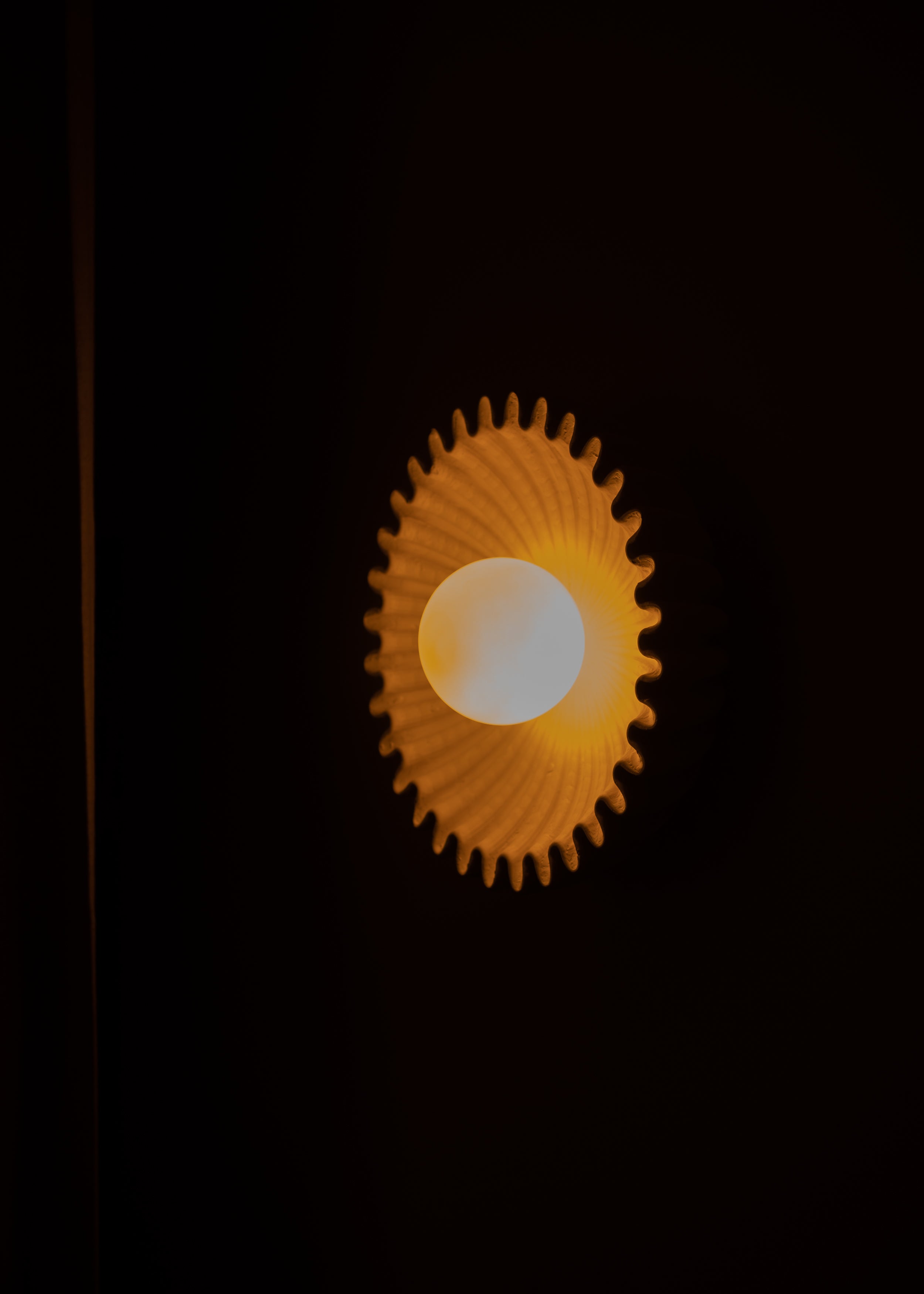 Wandlampe aus Keramik OSTRO ecru