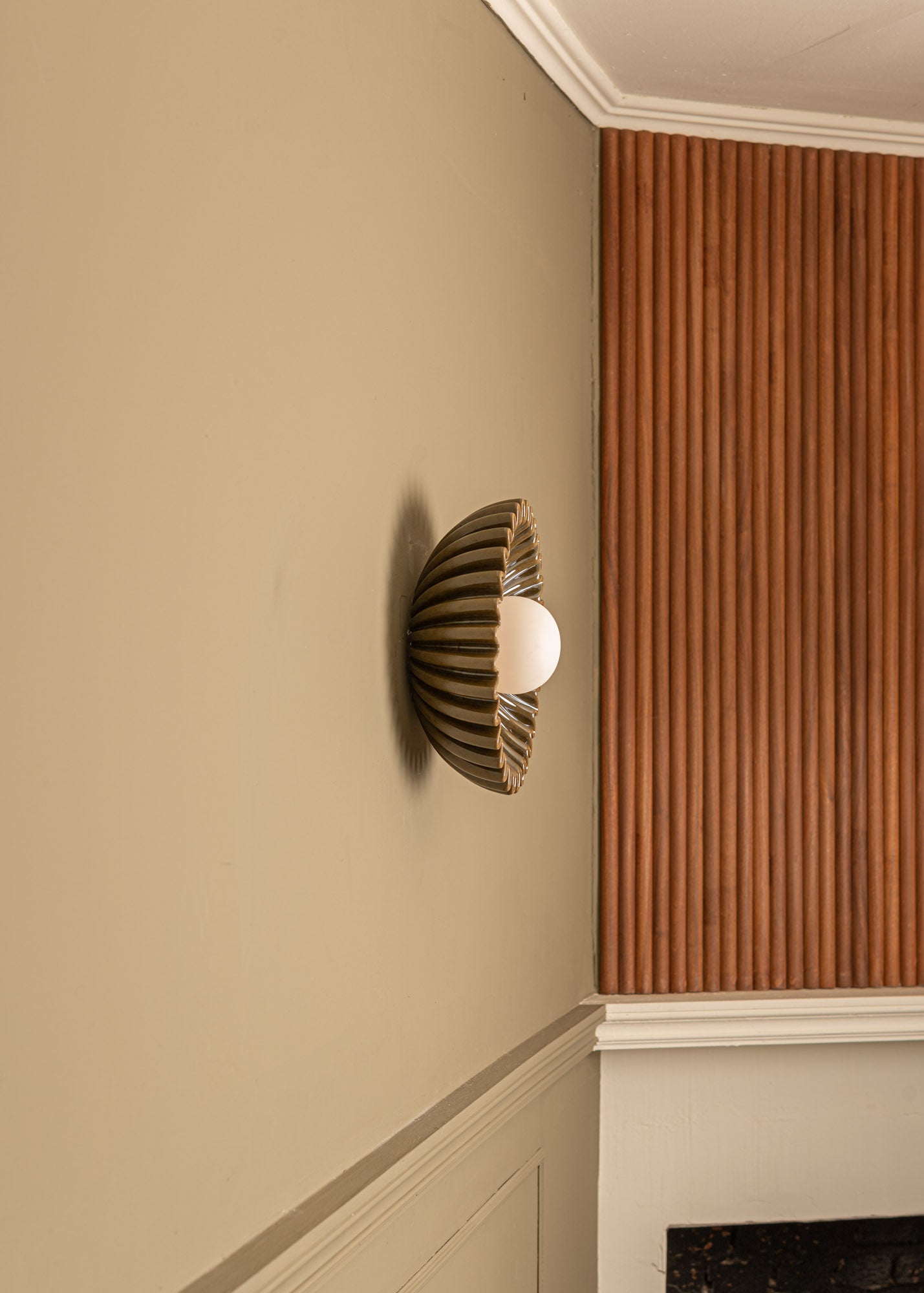 Wandlampe aus Keramik OSTRO grün