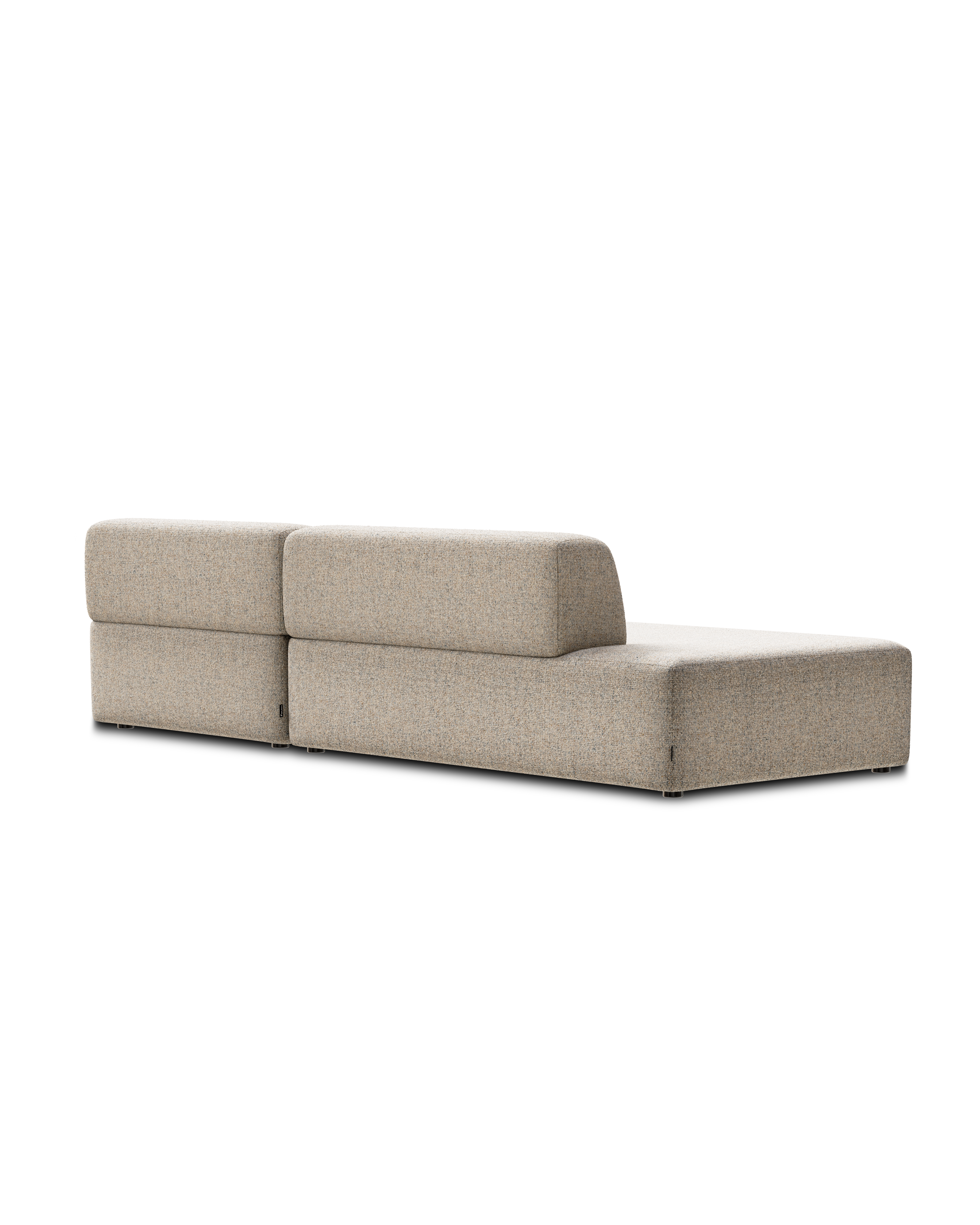 Offene rechteckige modulare Eckcouch UMI beige [Amelia]