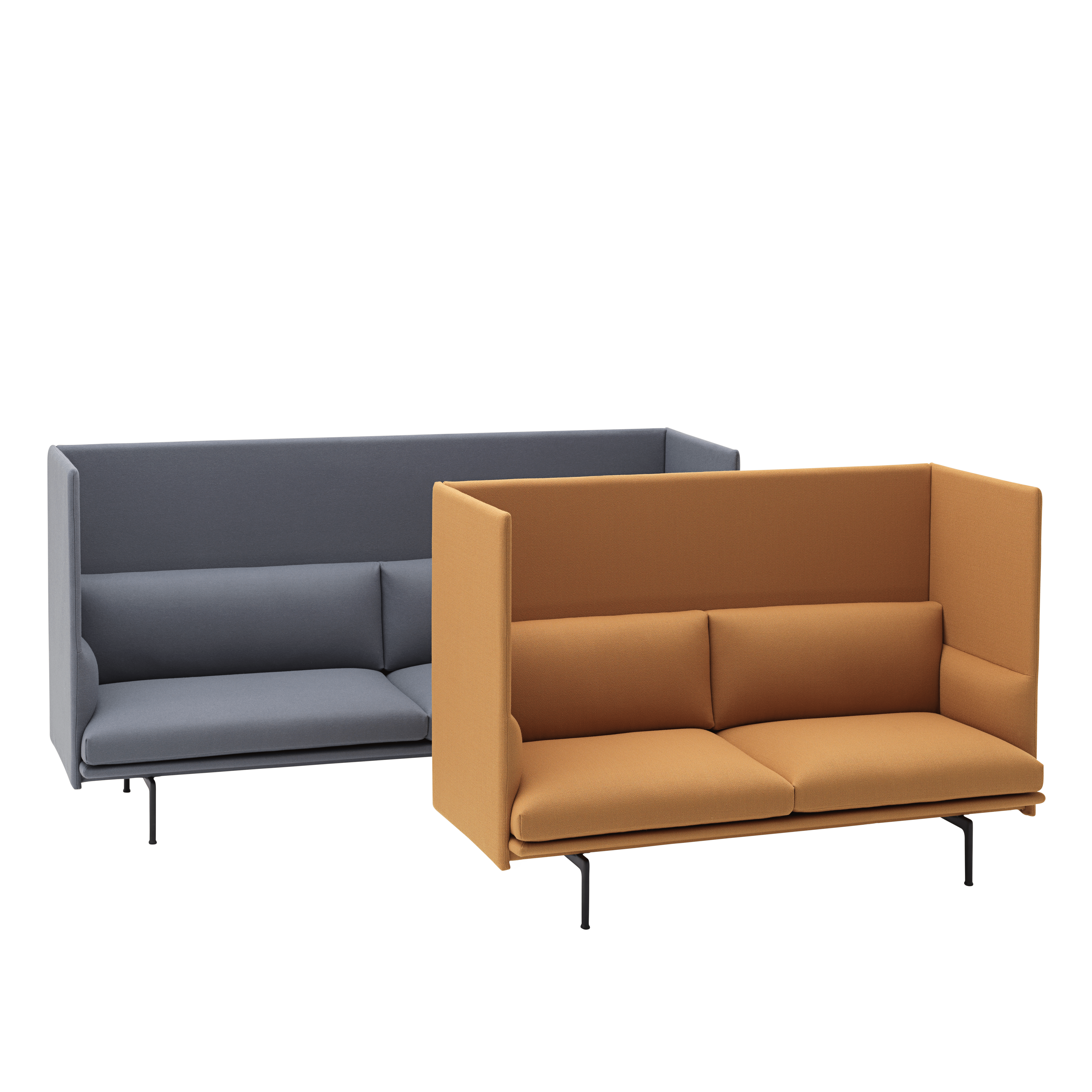 Sofa 2-osobowa OUTLINE HIGHBACK tapicerowana