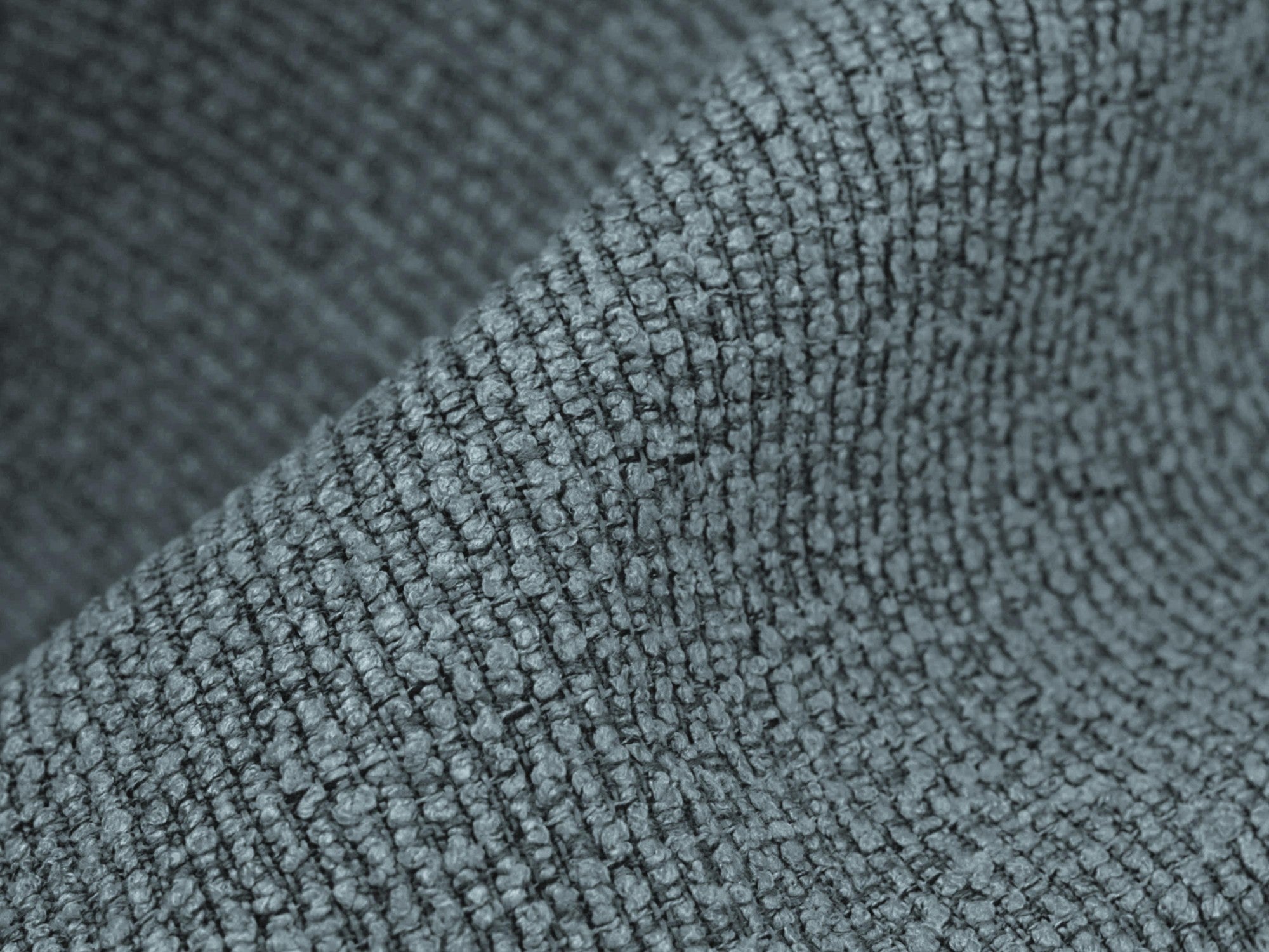 Stuhl PAHOA jeansblau Boucle mit Buchenbasis