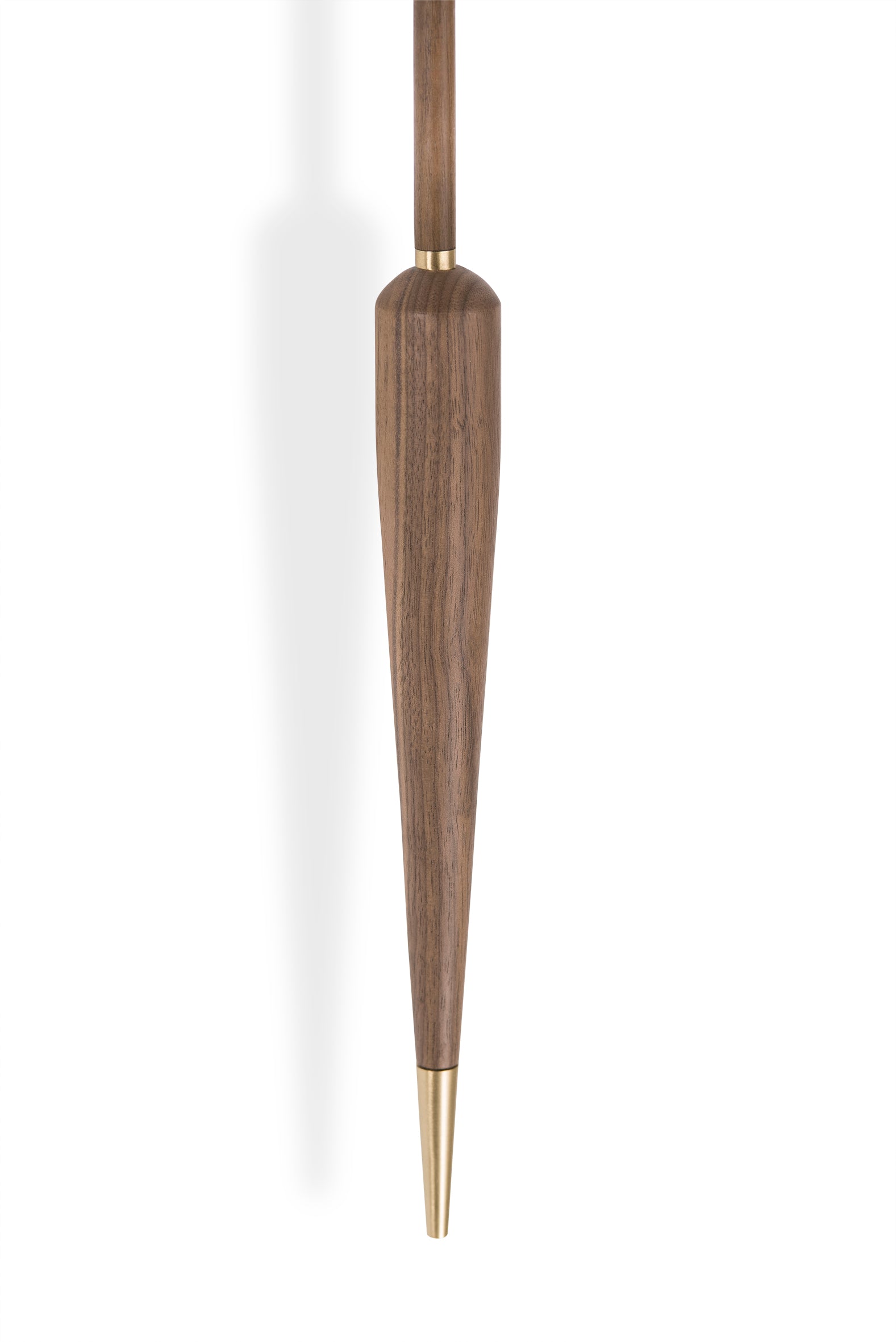 Wanduhr PUNTO Y COMA PREMIUM Nussbaum mit Messing