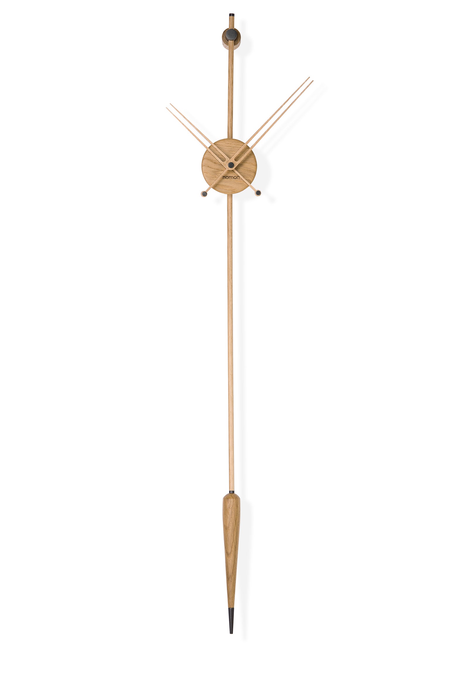 Wanduhr PUNTO Y COMA PREMIUM aus Eichenholz mit Schwarz