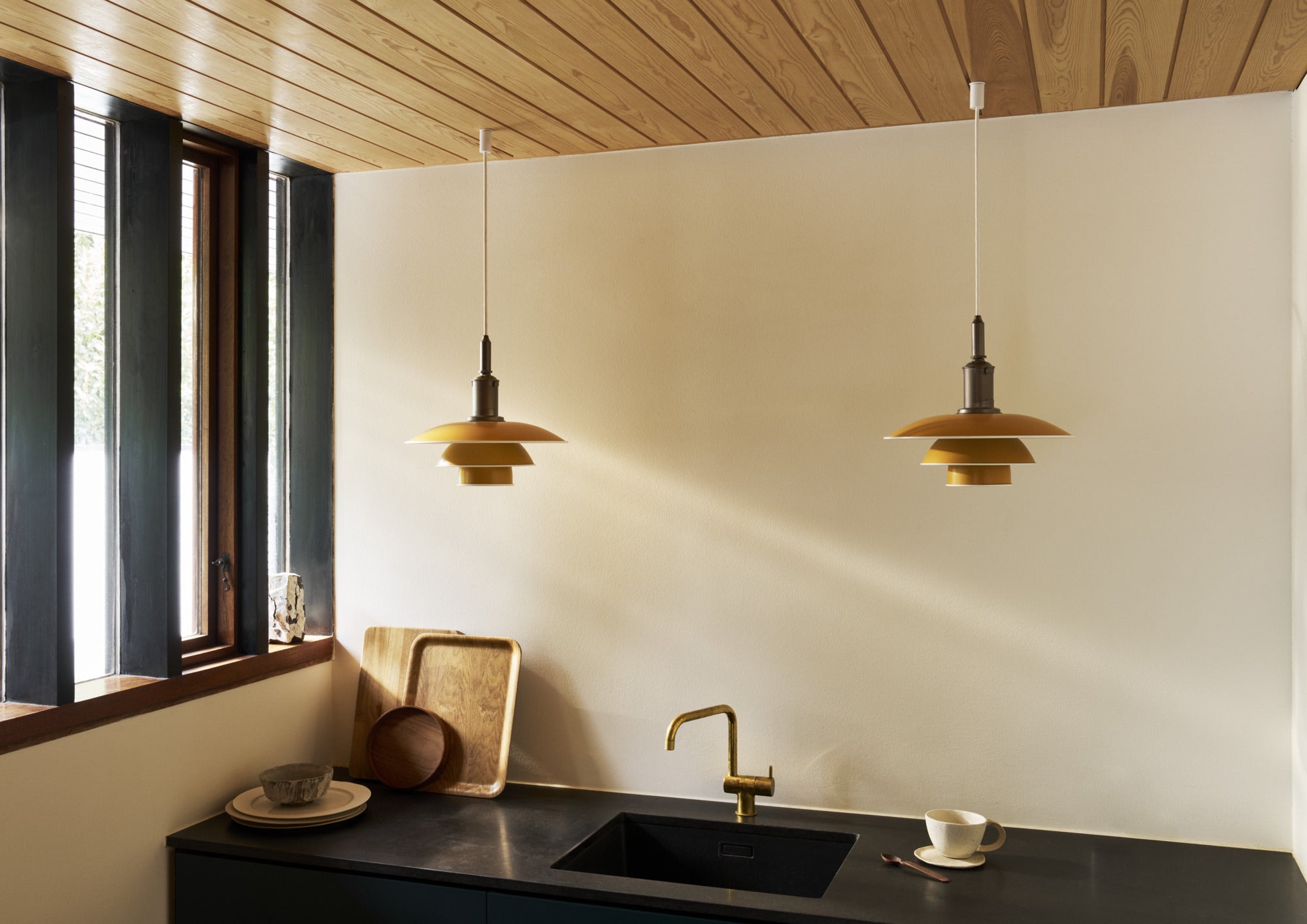 PH 3½-3 Yellow Pendant Lamp
