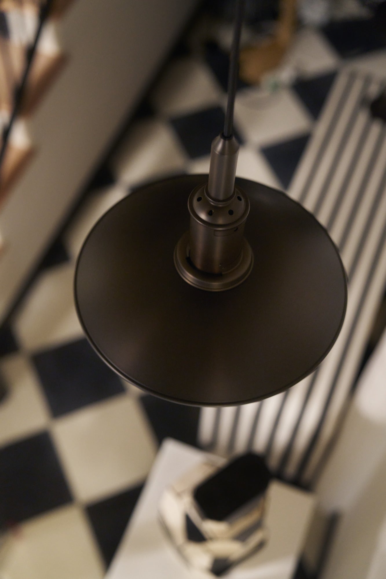 PH 3/3 pendant lamp white with black matte finish