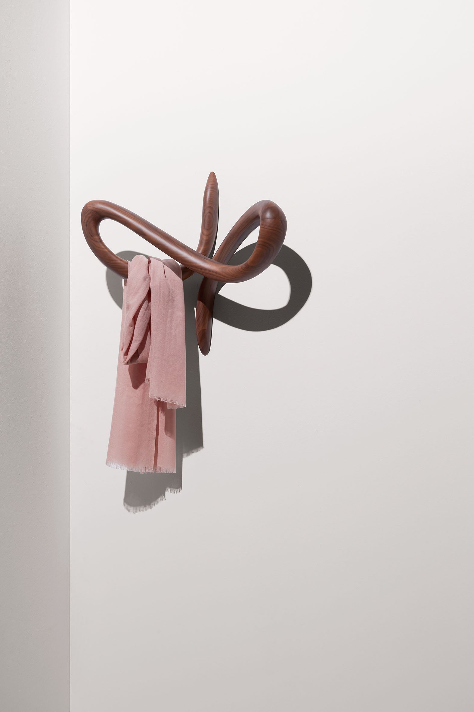 VERTIGO Wall Hook Walnut Wood