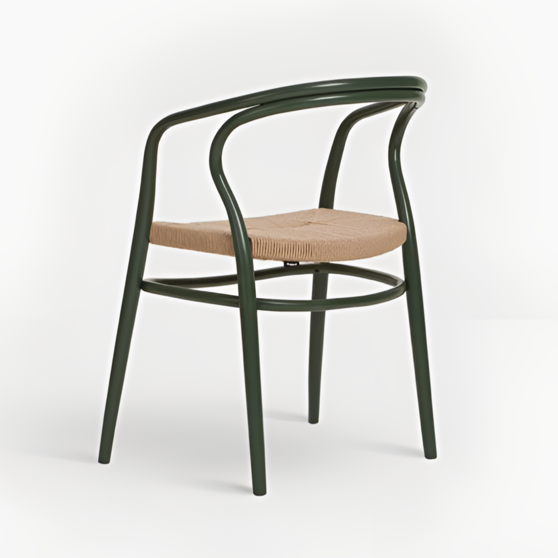 Nodo Corda B-1404 armchair beech wood with a braided seat [Julia]