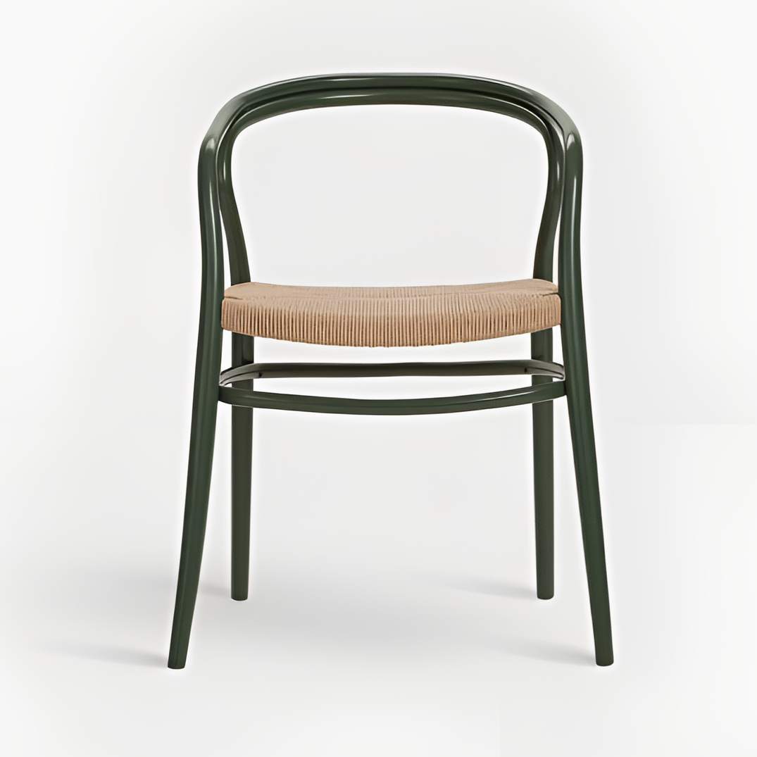 Nodo Corda B-1404 armchair beech wood with a braided seat [Julia]