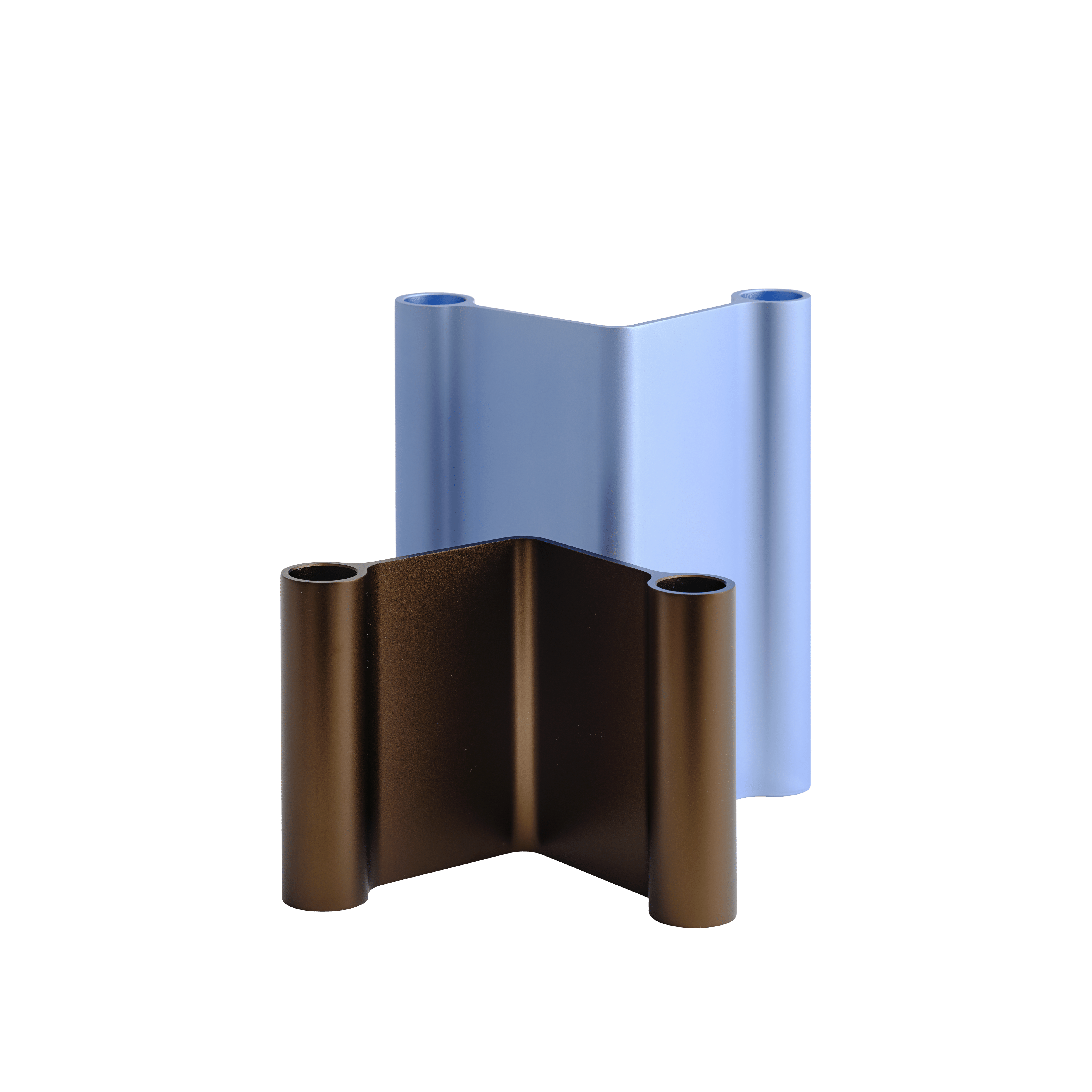 Kerzenhalter PAIR braun