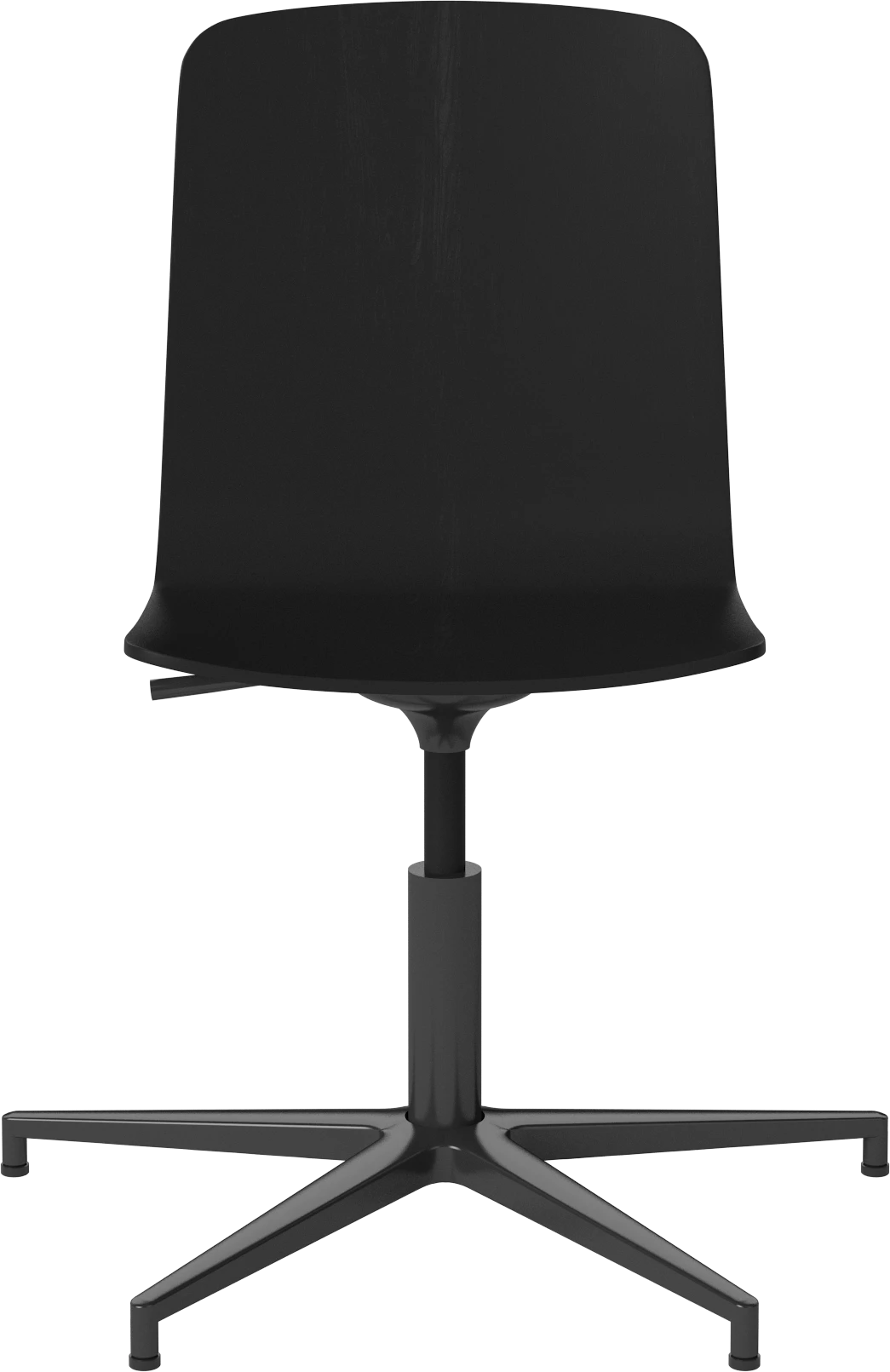 Palm Office Chair schwarzes Furnier mit einer schwarzen Basis