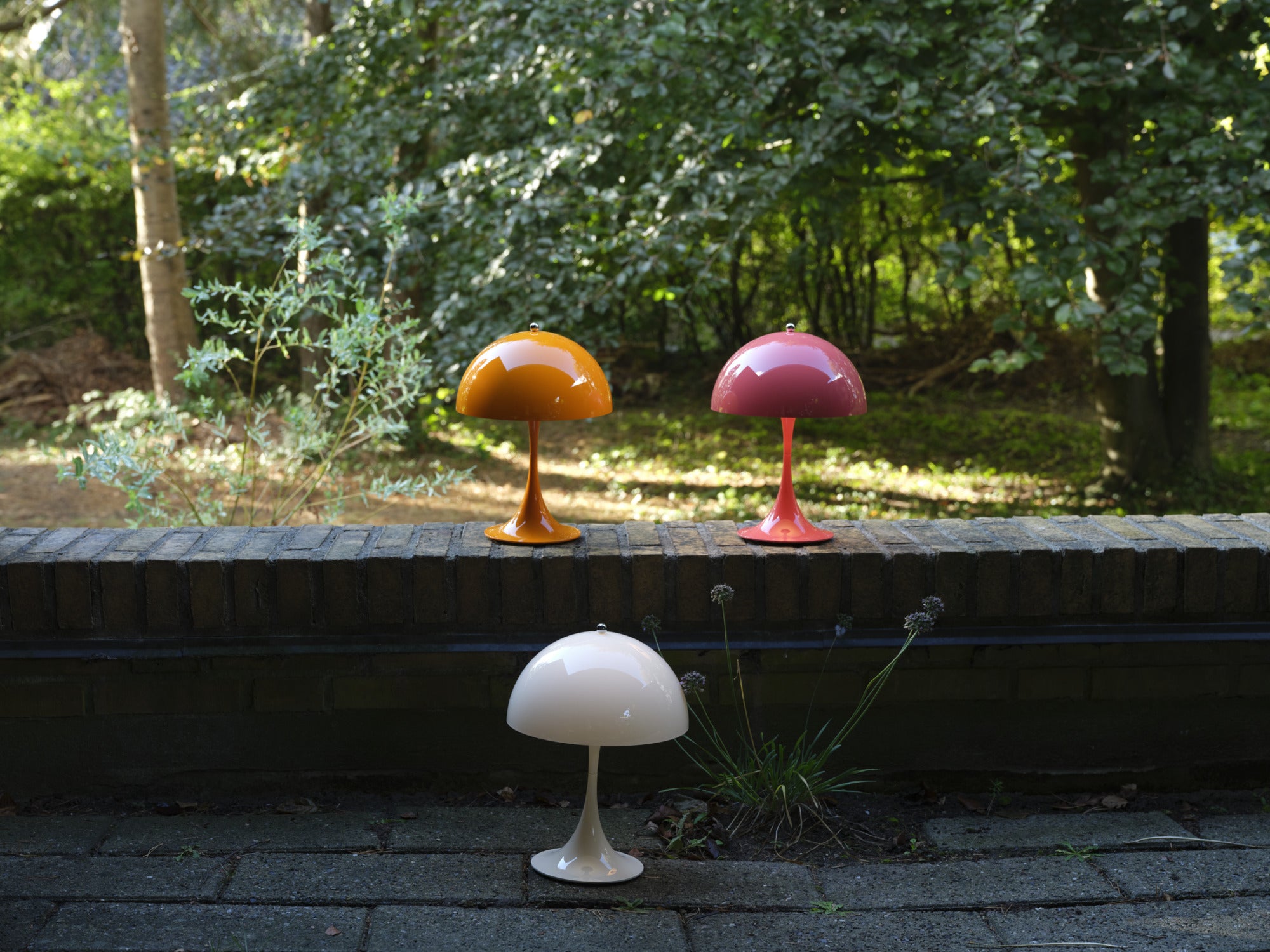 Tragbare Lampe PANTHELLA 250 koralle