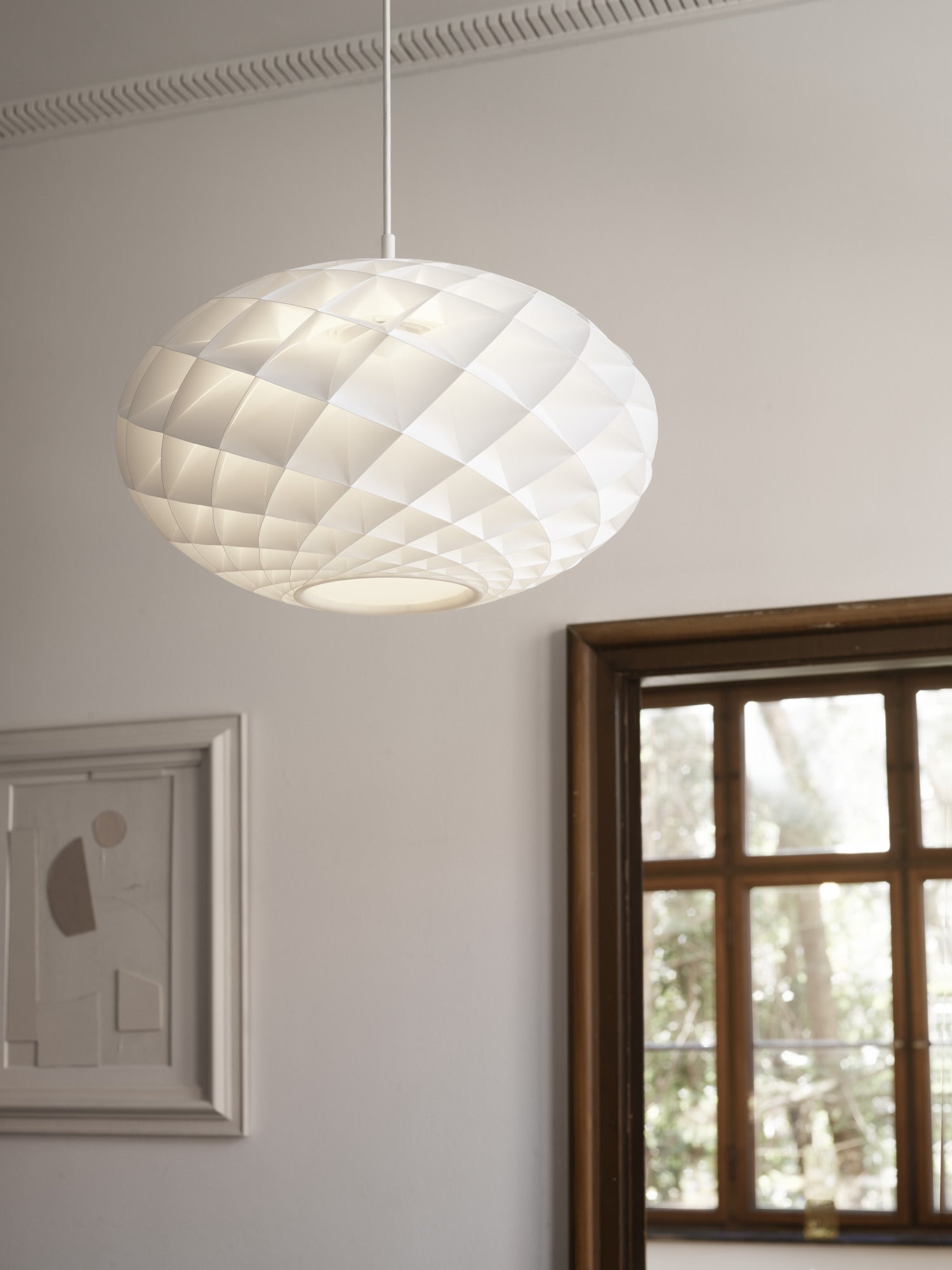 PATERA OVAL White Pendant Lamp