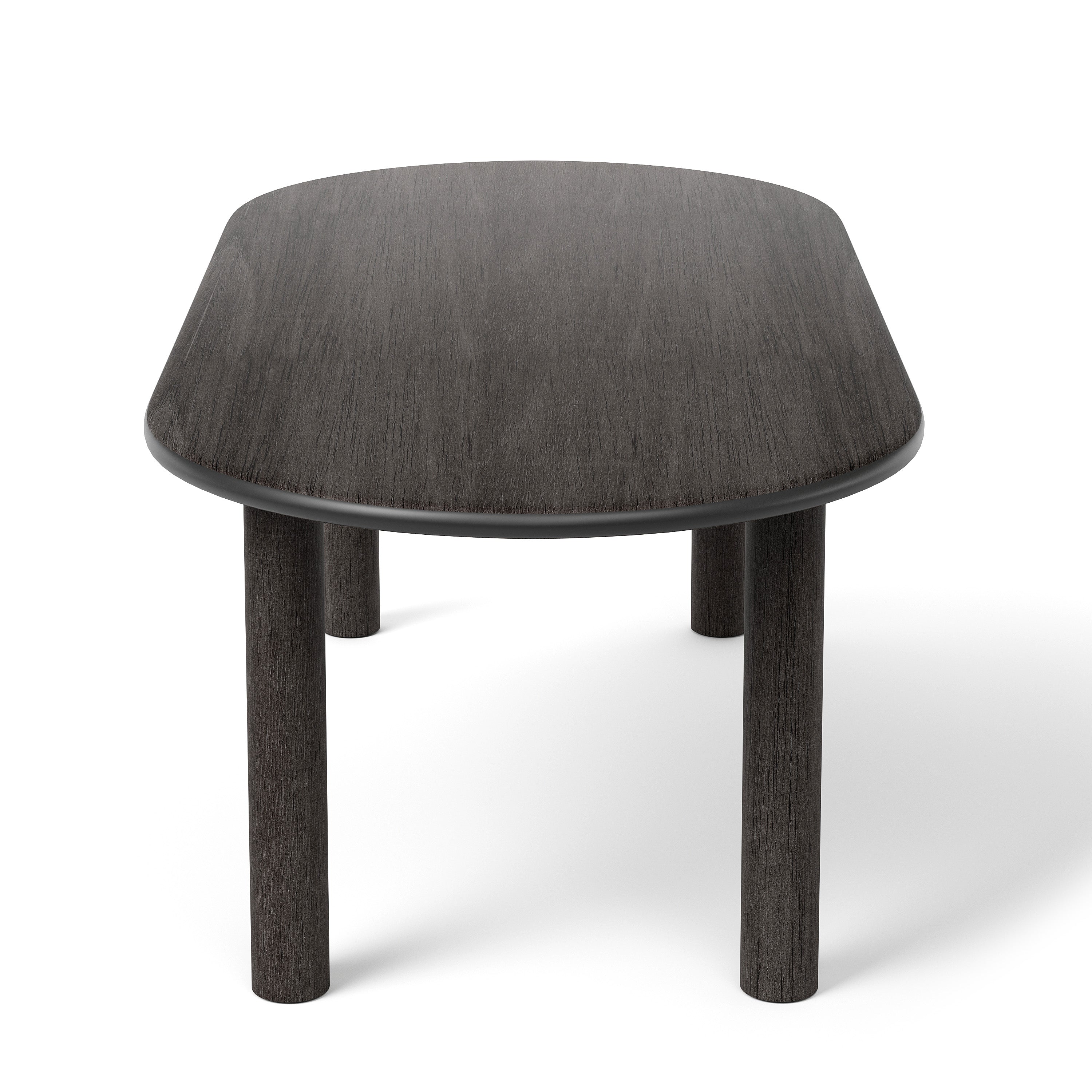 Oval Table PAUL Black Ash Wood