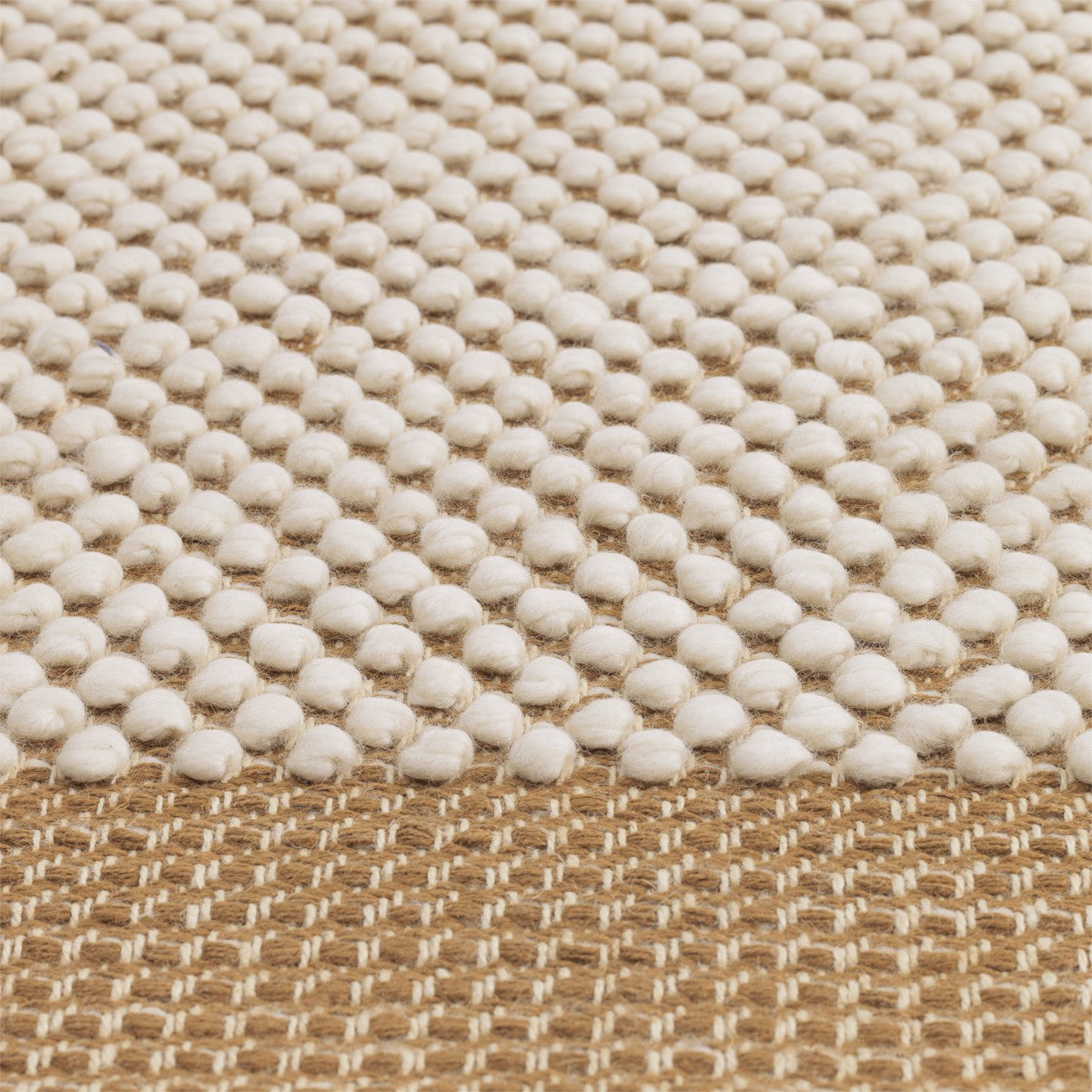 PEBBLE rug orange with beige