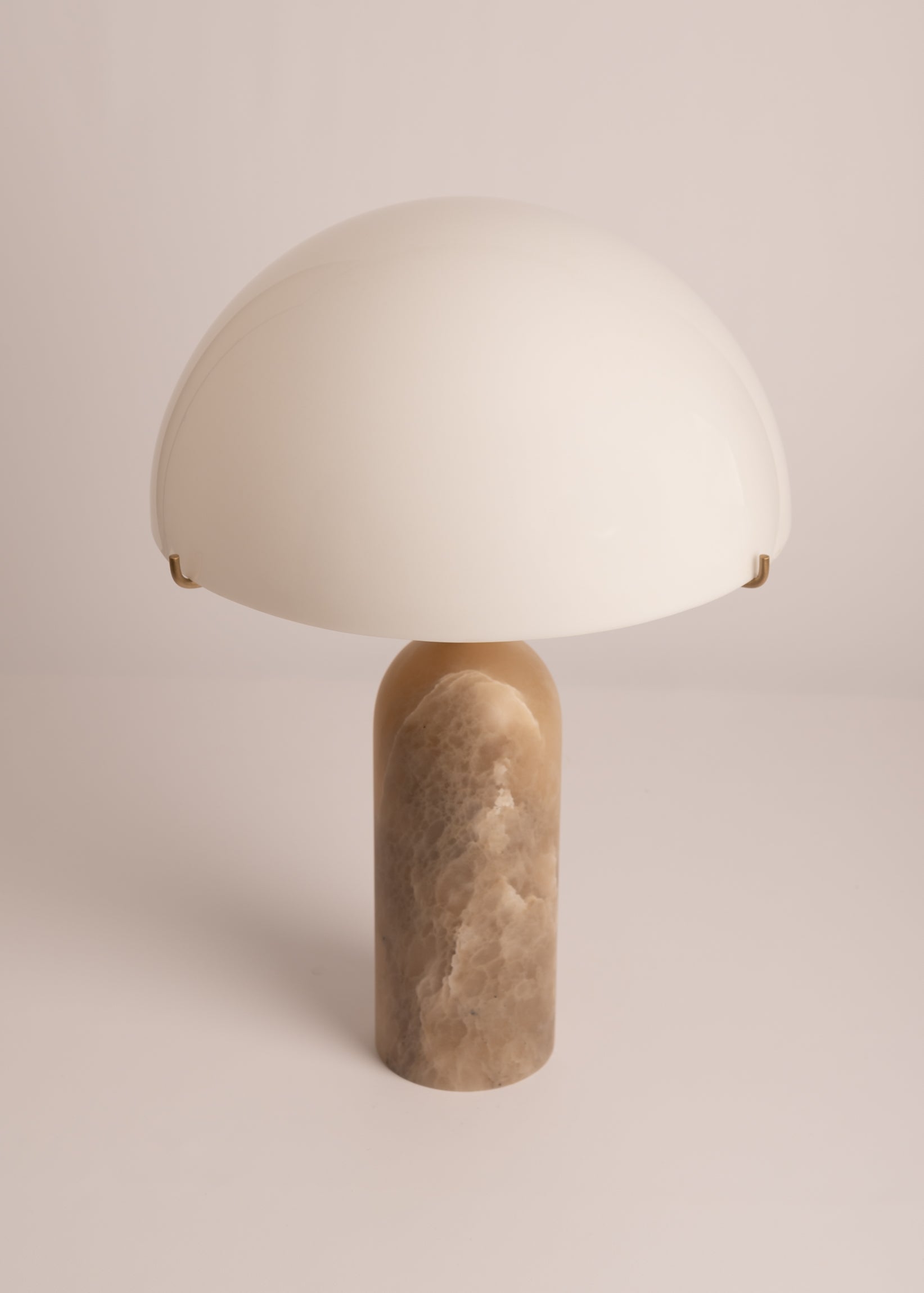 PEONO Table Lamp Dark Beige Alabaster