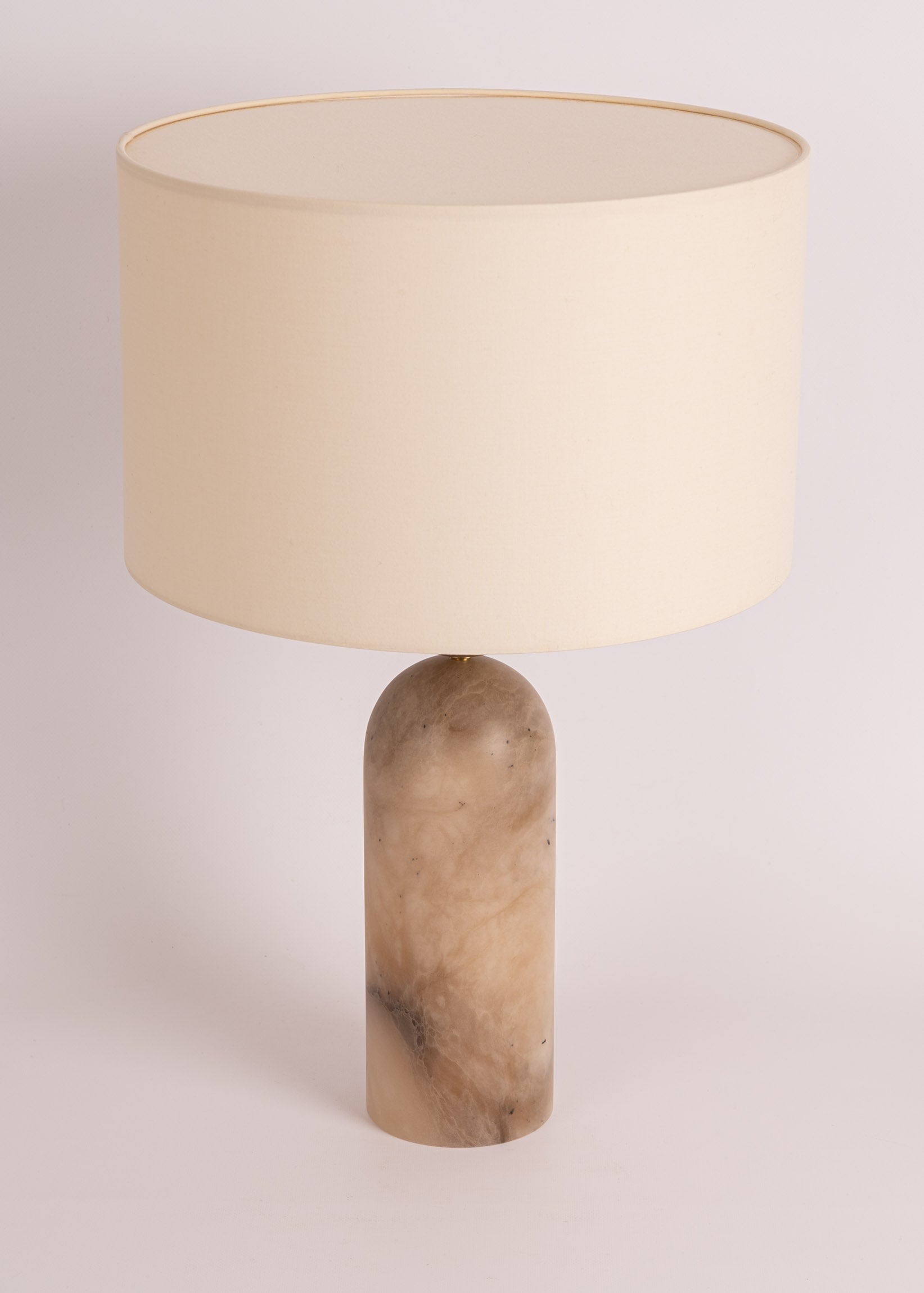 PEONA Table Lamp Dark Beige Alabaster