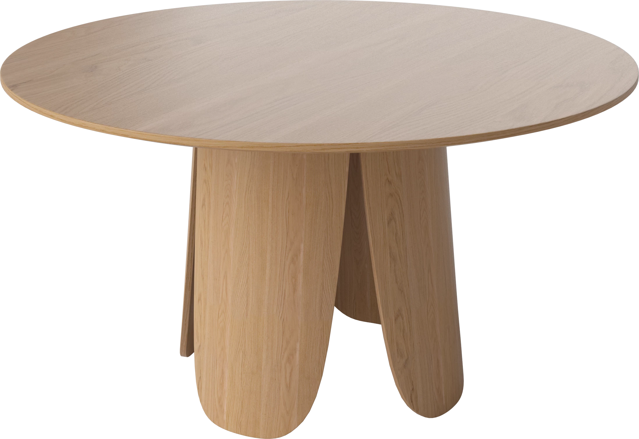 Round table peyote oak veneer