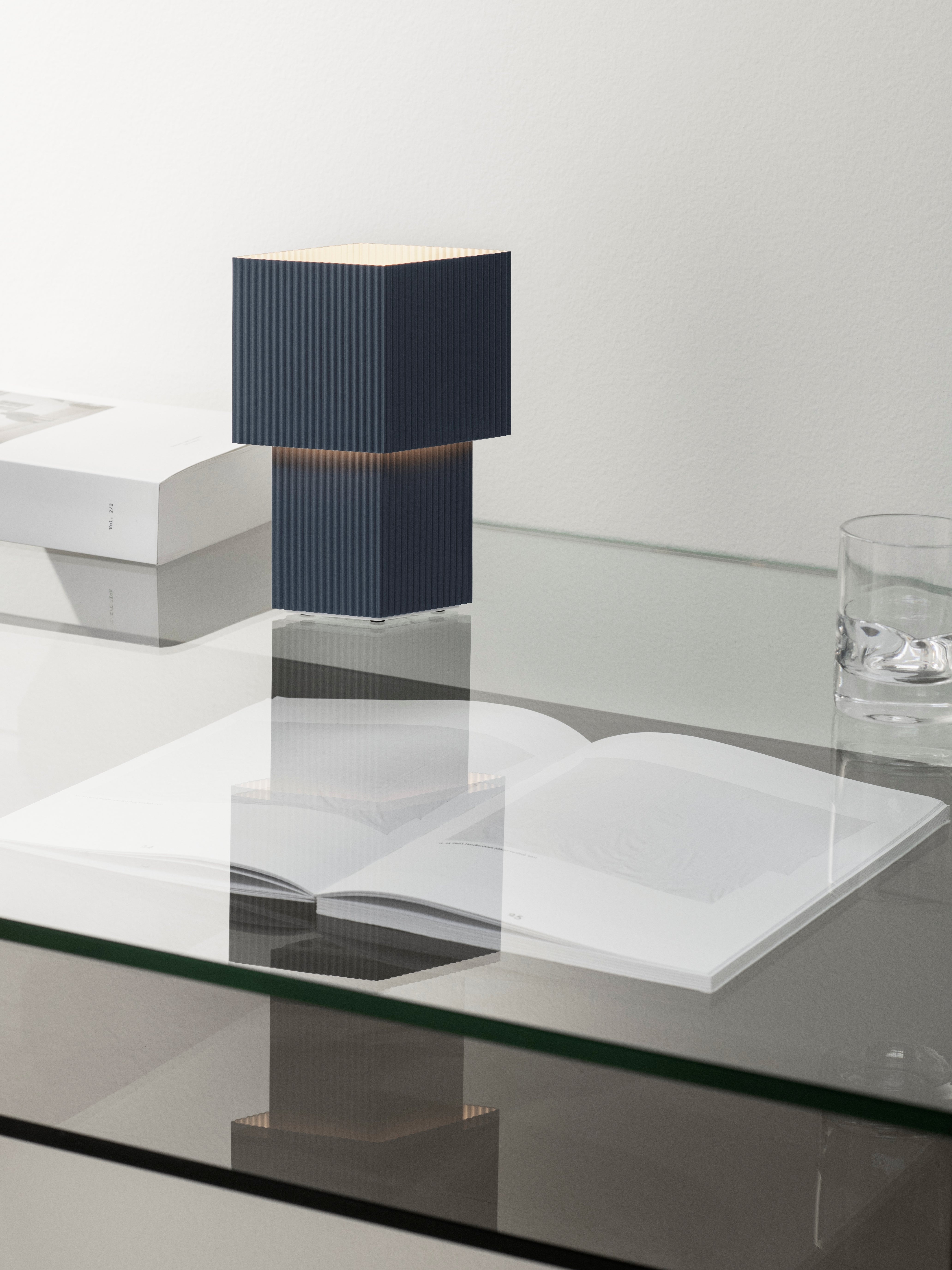 Tischlampe ROMB MINI dunkelblau