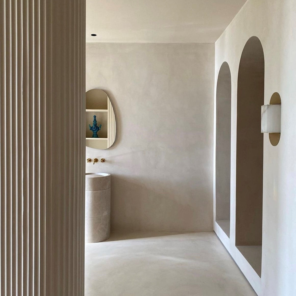 Wandleuchte PILOLO champagnerfarbenes Messing