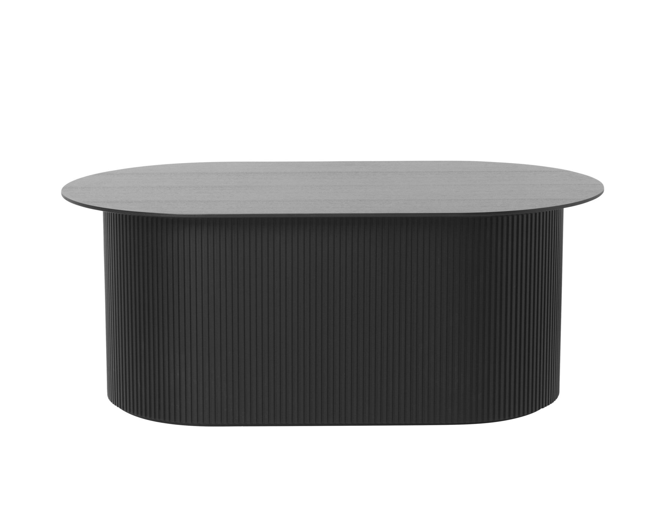 PODIA black coffee table with ash veneer