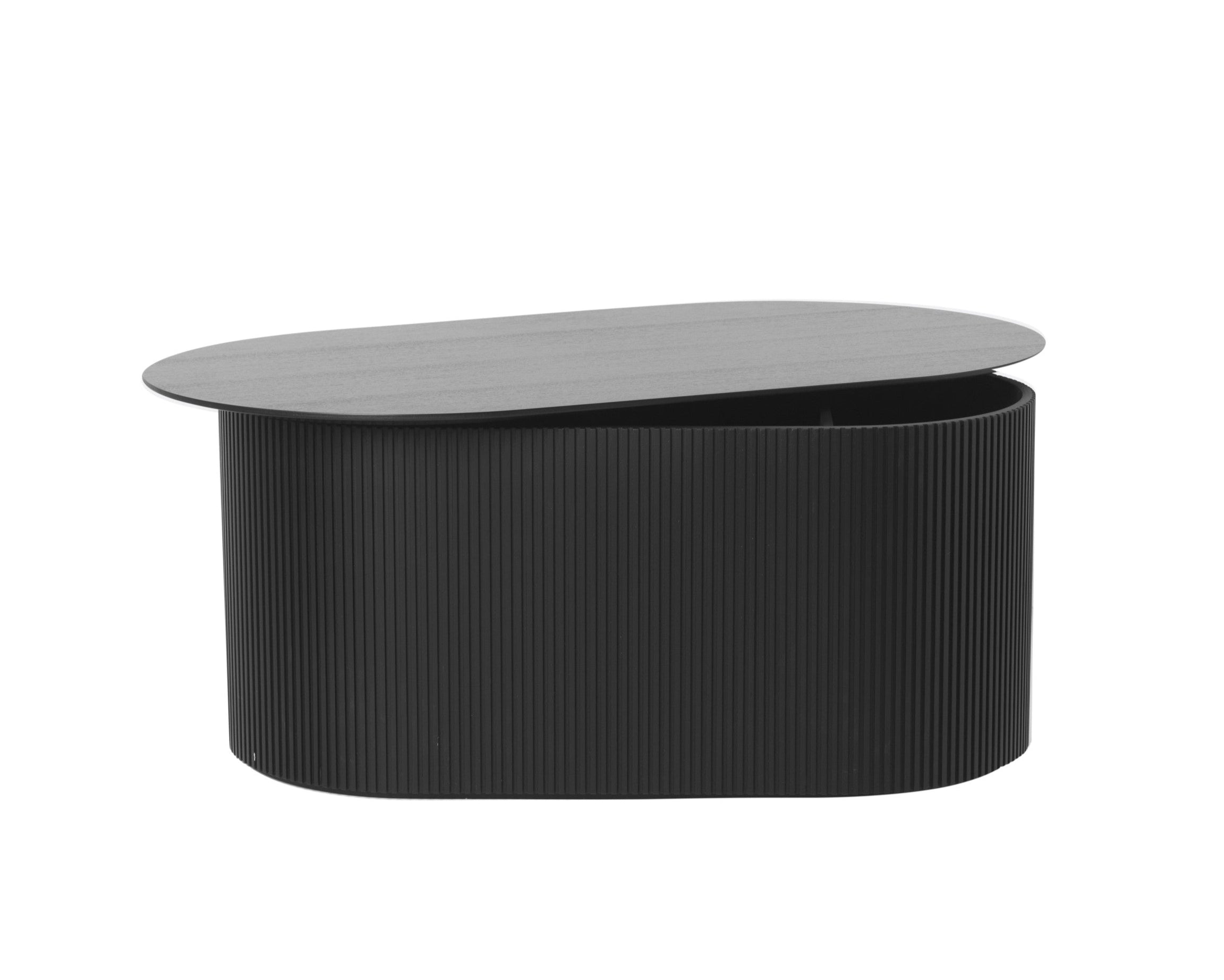 PODIA black coffee table with ash veneer