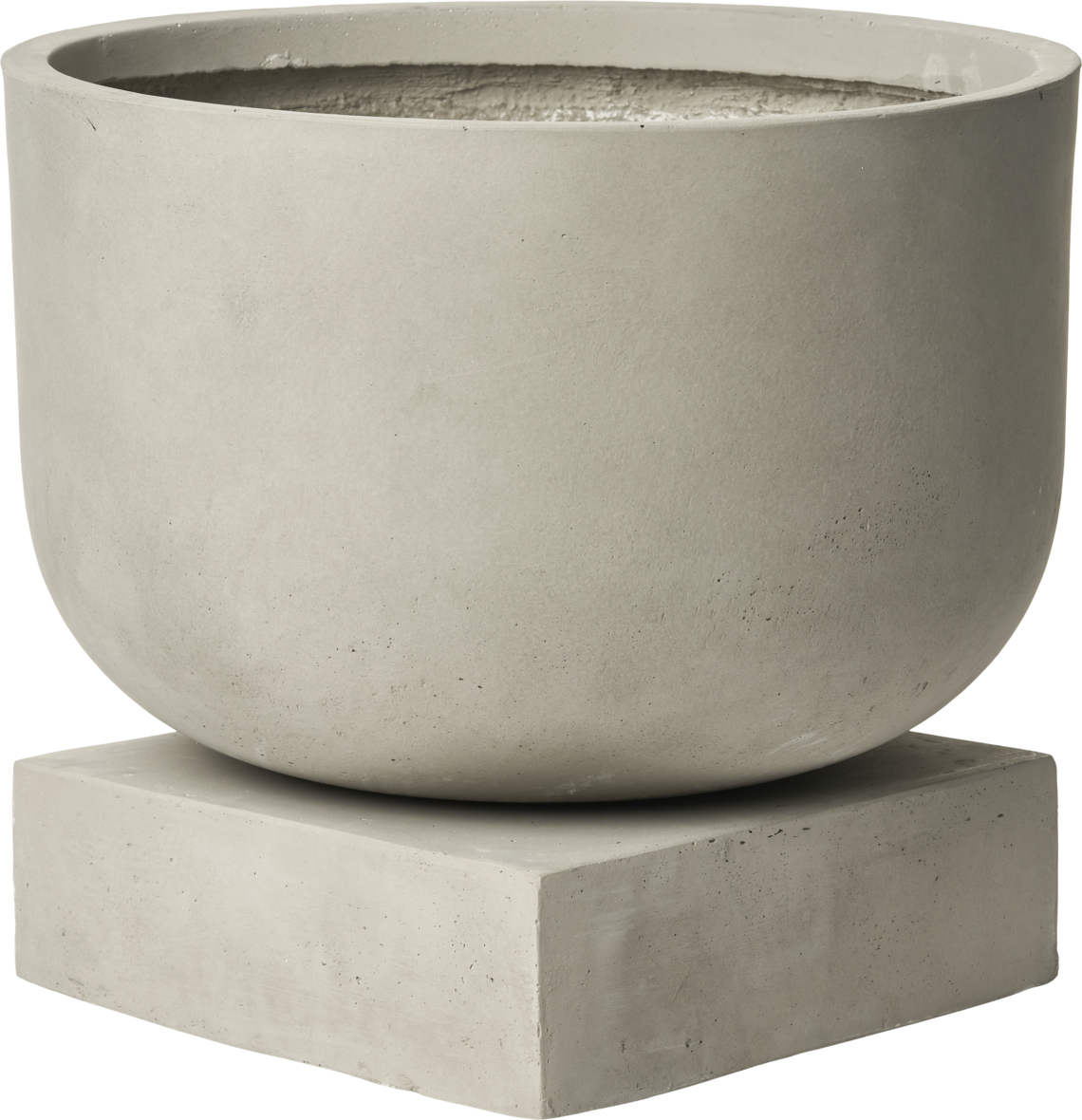 Podium pot gray concrete