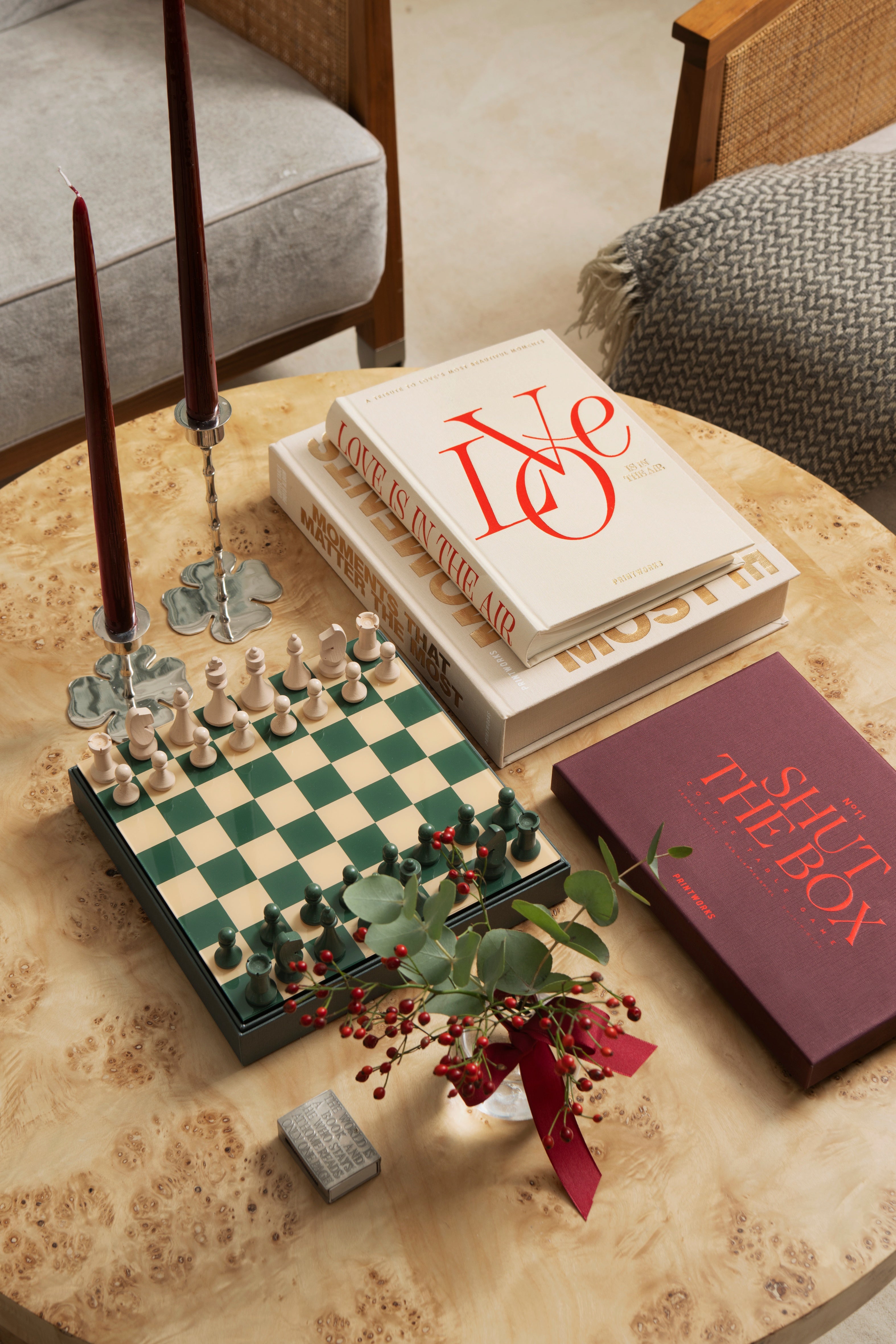 LOVE IS IN THE AIR Photo Album Beige with Red