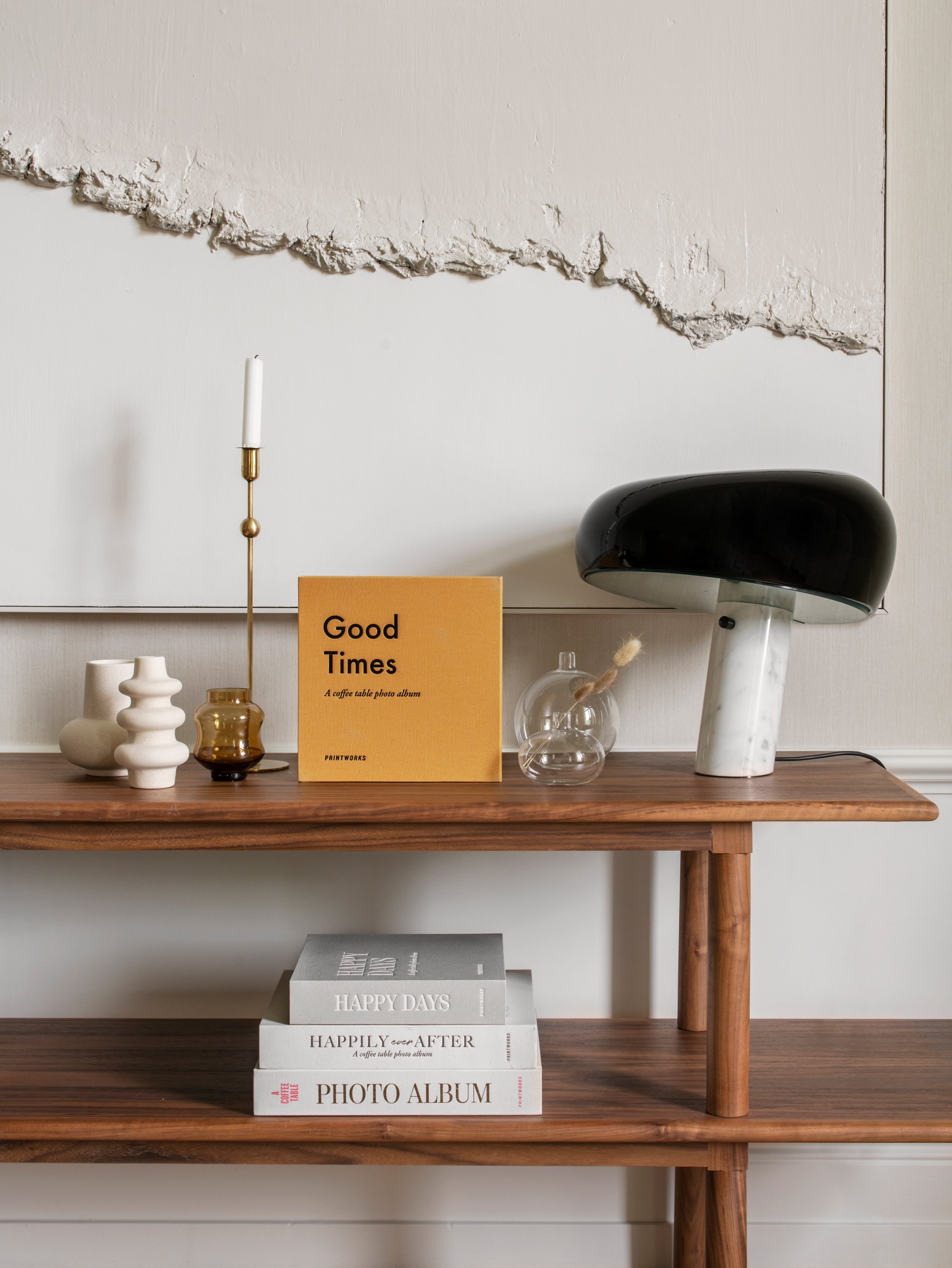 Fotoalbum GOOD TIMES gelb mit schwarz