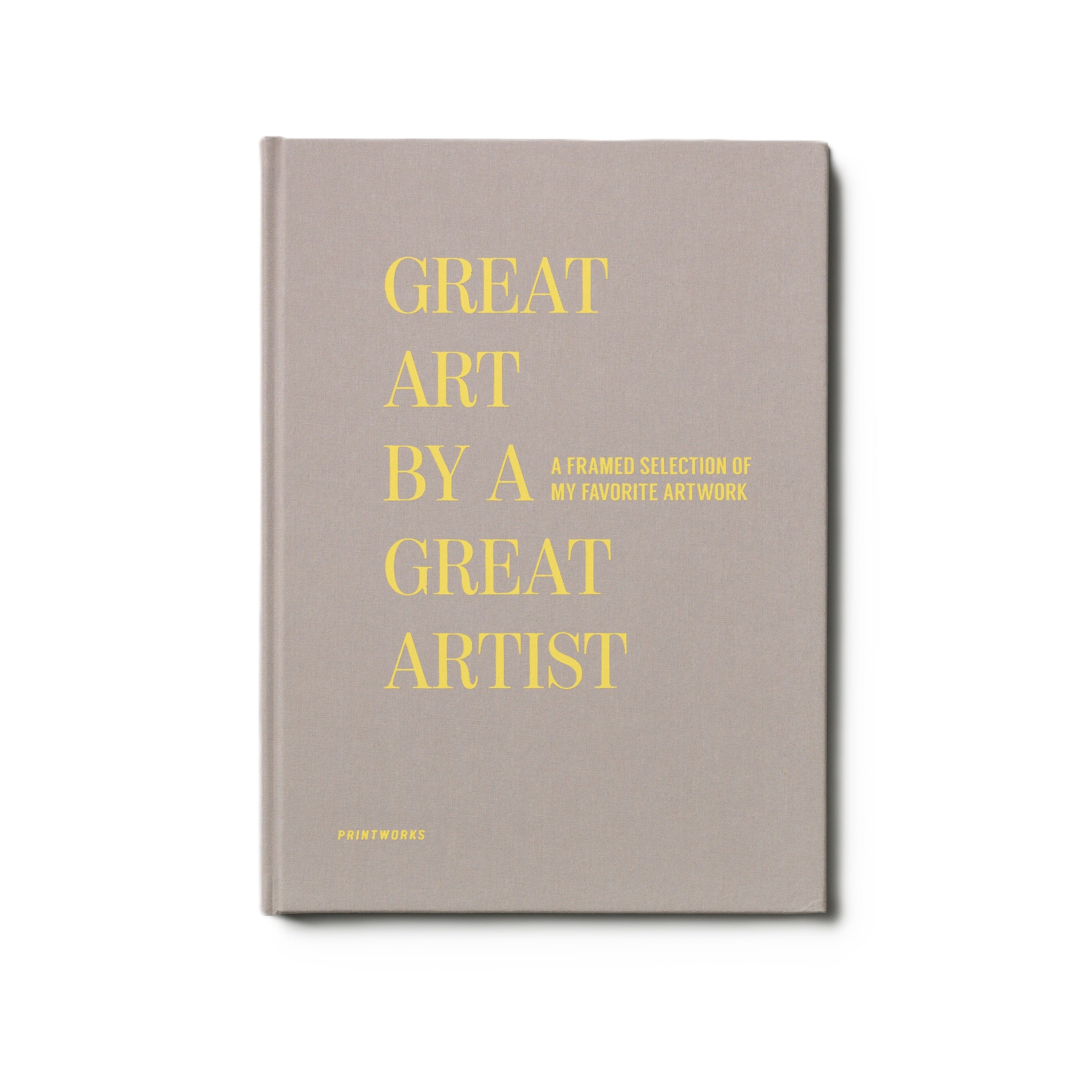 Zeichenalbum GREAT ART beige mit Gold