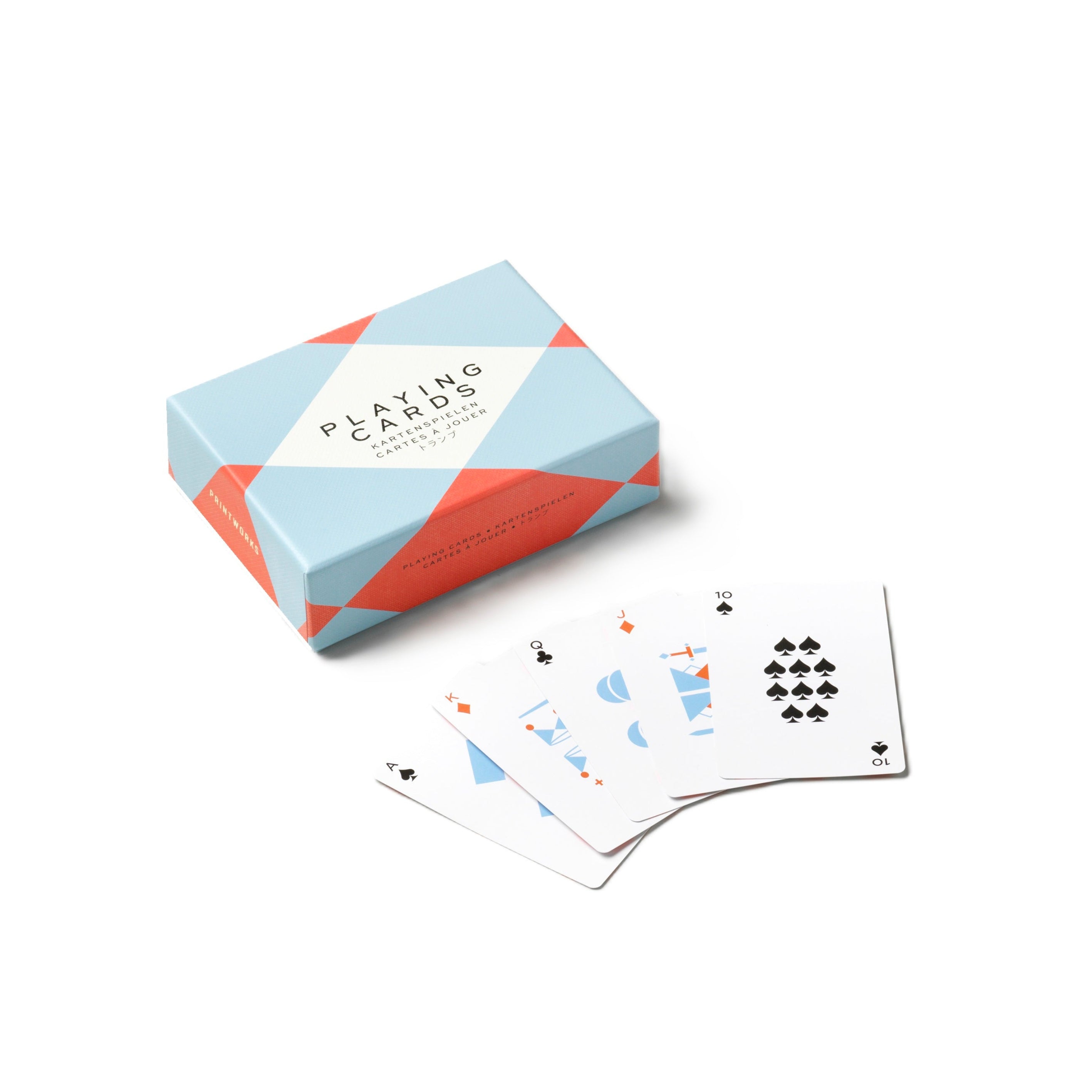Playing Cards Blue with Red