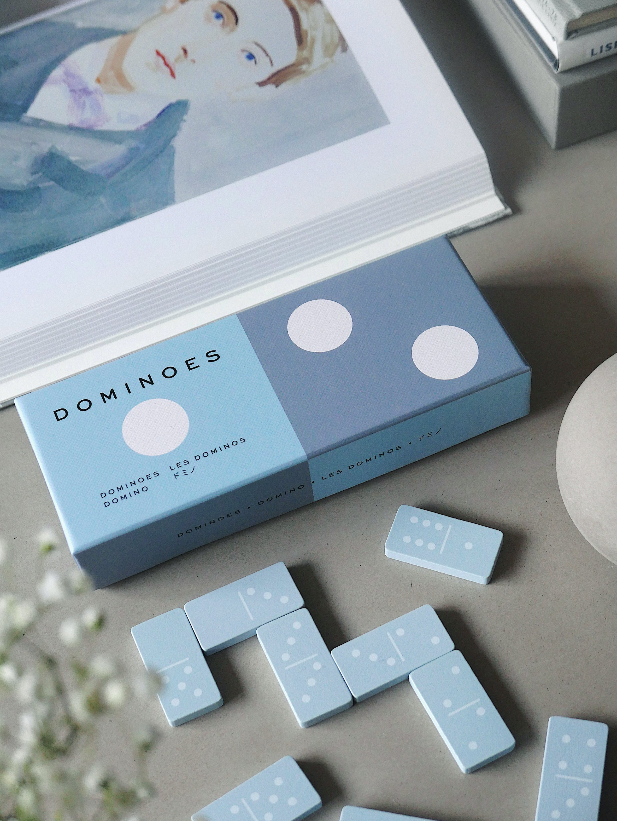 DOMINO Gray with Blue