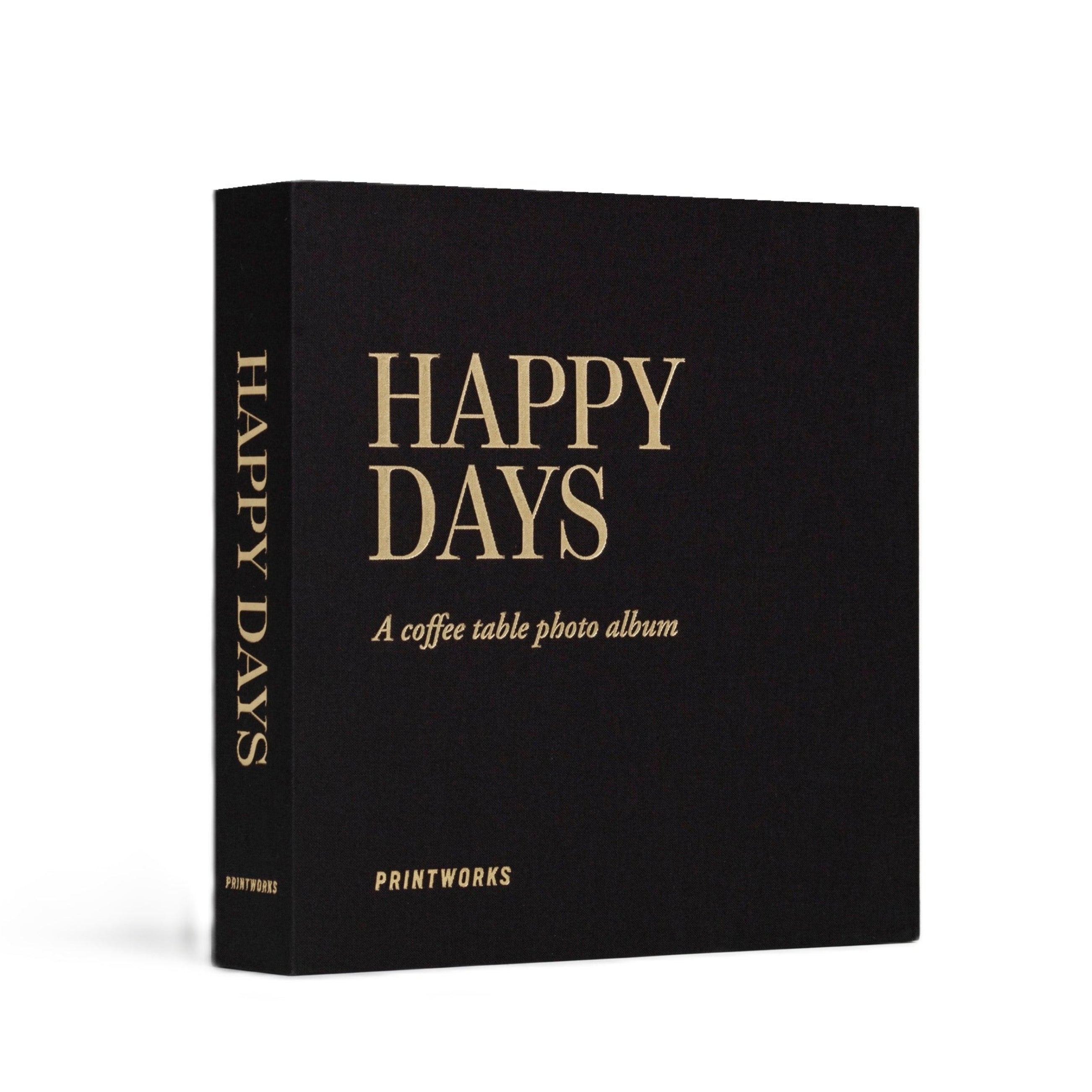 Fotoalbum HAPPY DAYS schwarz mit Gold