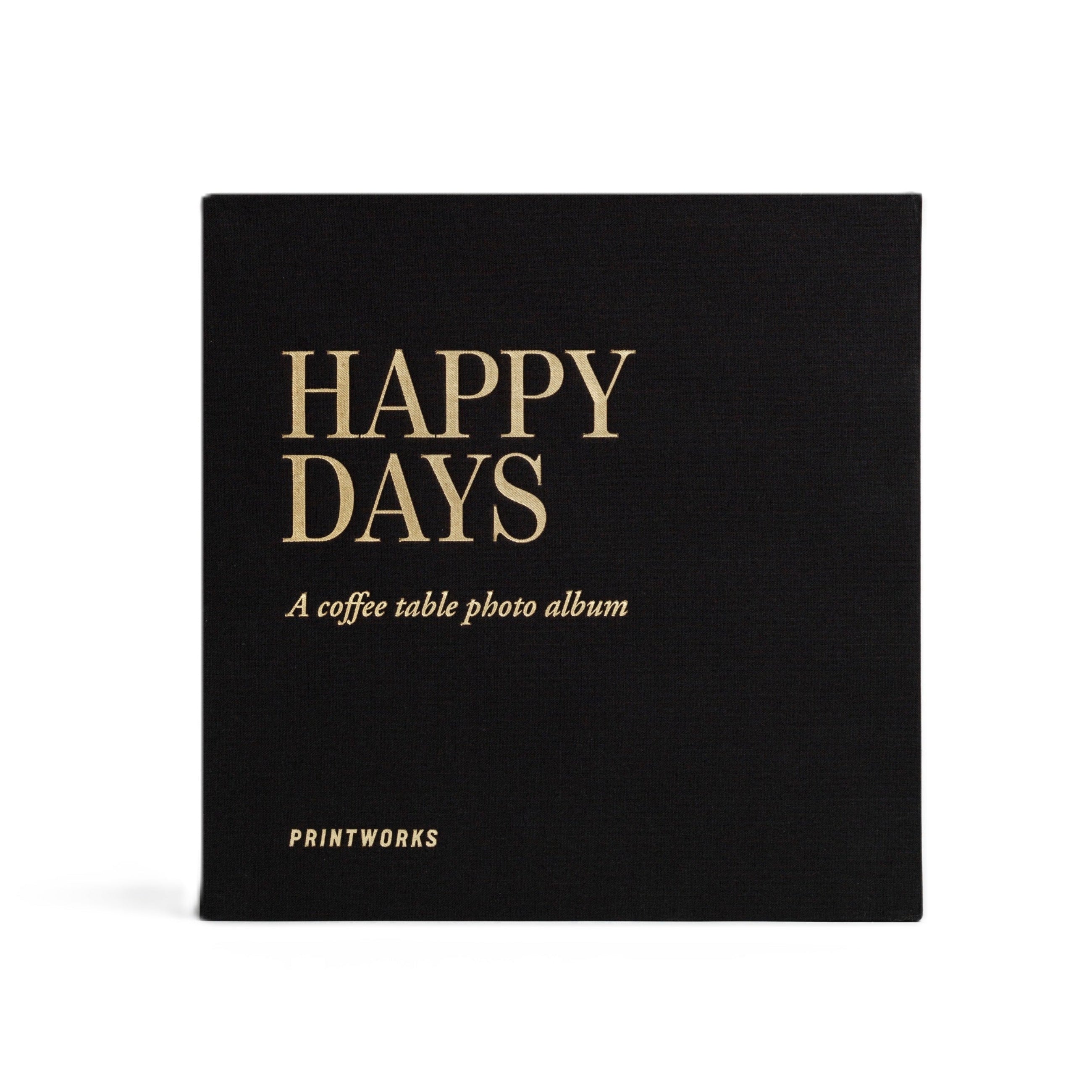 Fotoalbum HAPPY DAYS schwarz mit Gold