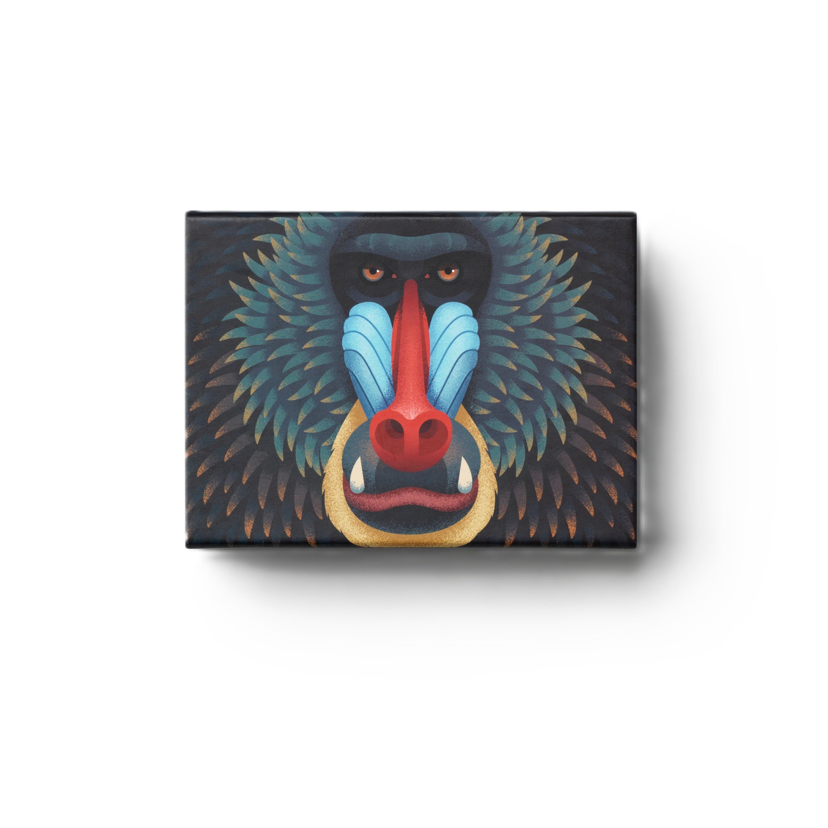 Puzzle MANDRILL schwarz mit Blau