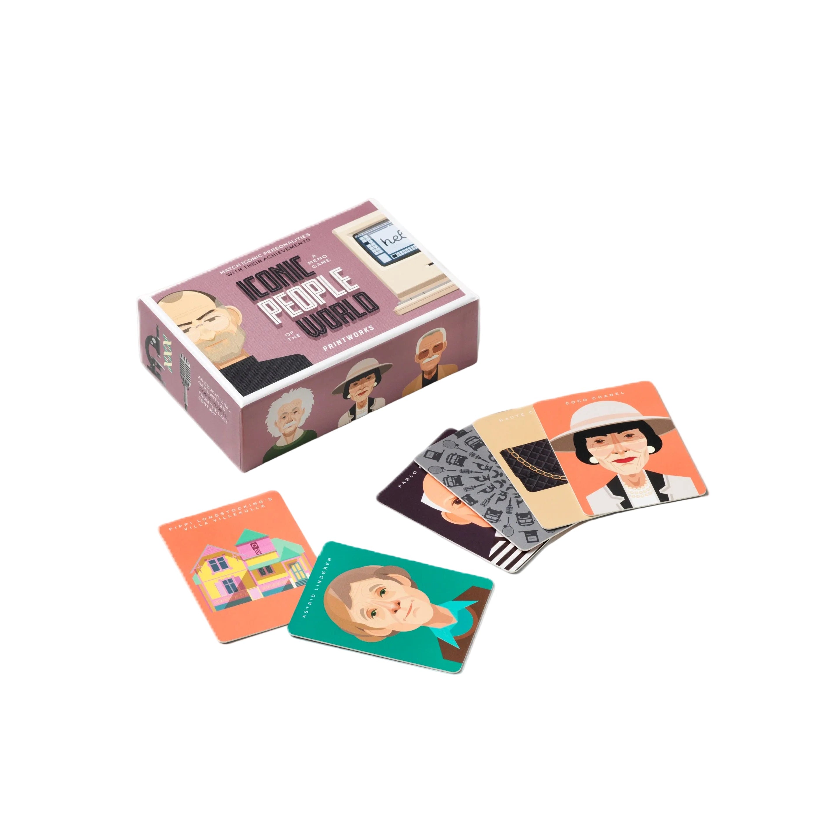 Gra memory MEMO GAME ICONIC PEOPLE purple